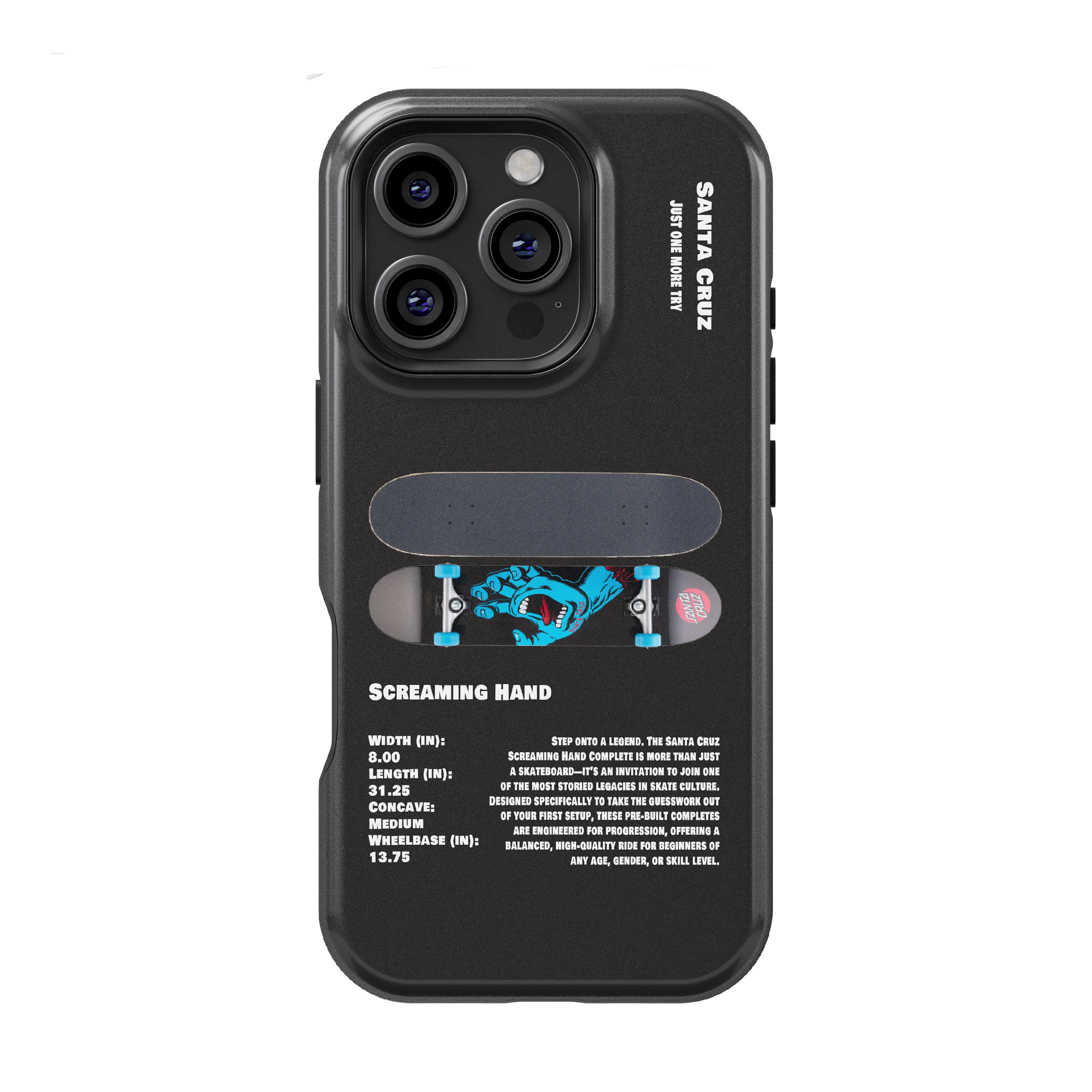 Santa Cruz Screaming Hand Skateboard Phone Case