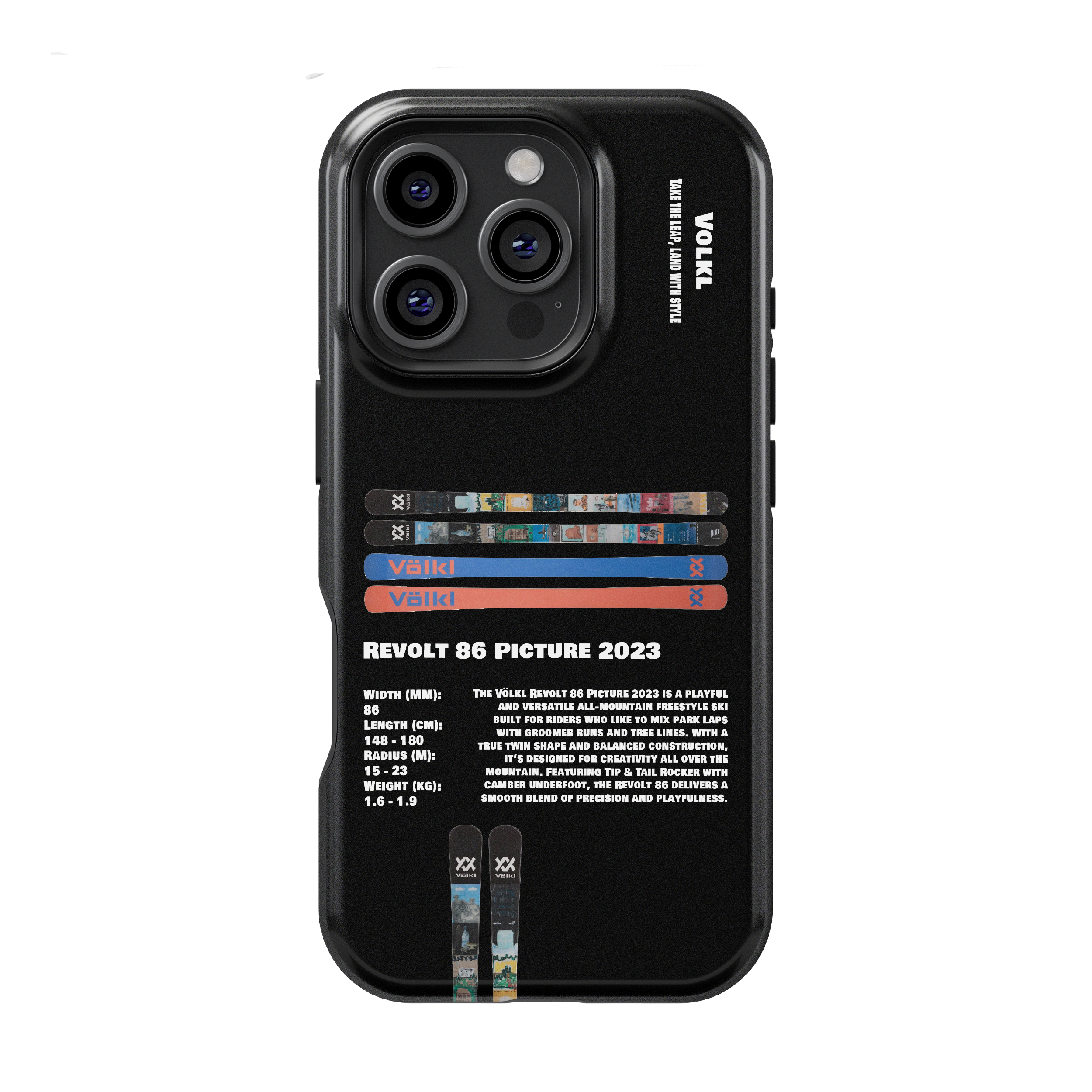 Volkl Revolt 86 Picture 2023 Ski Phone Case