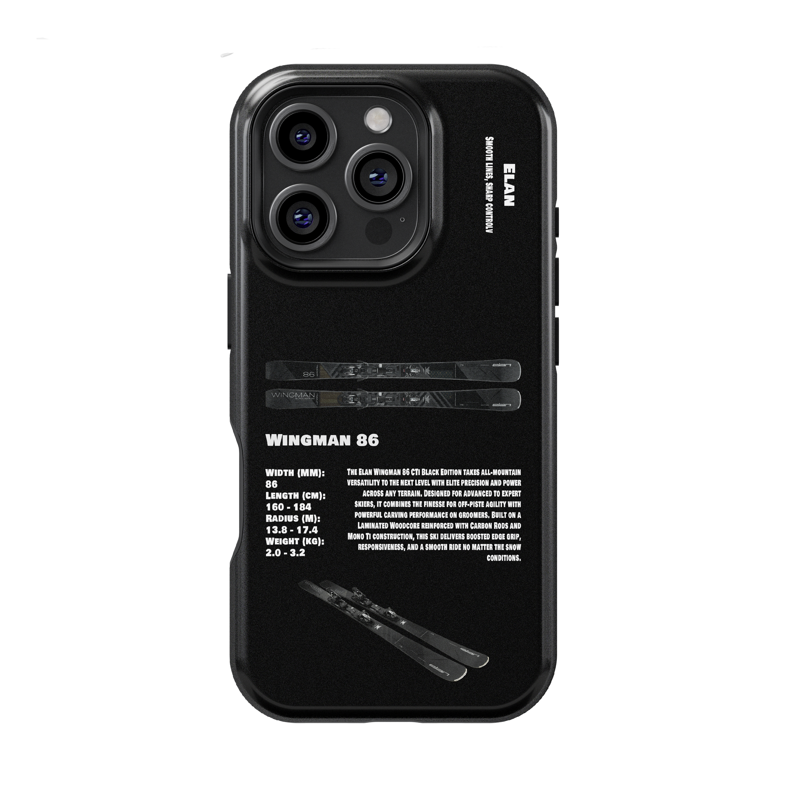 Elan Wingman 86 Ski Phone Case