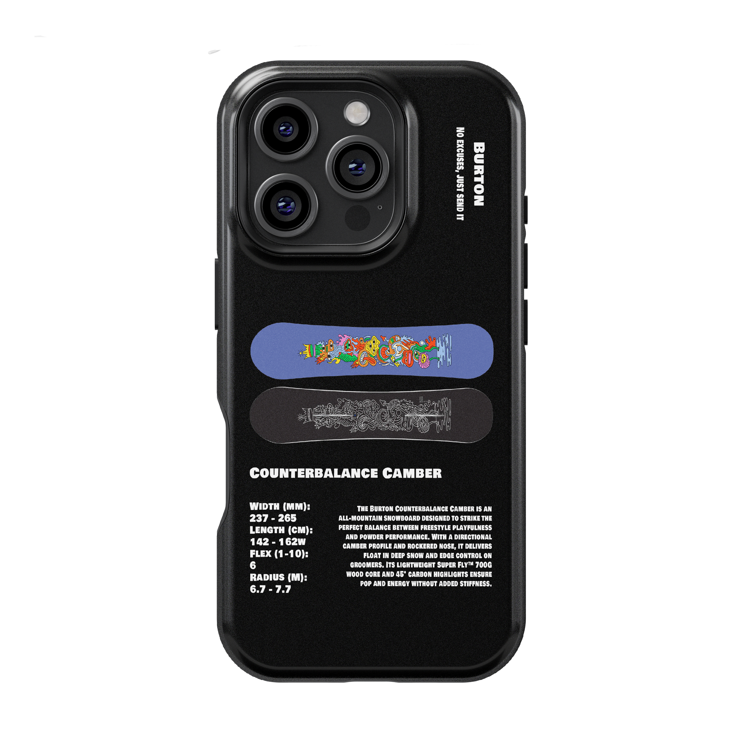Étui de téléphone pour snowboard Burton Process Camber 2026