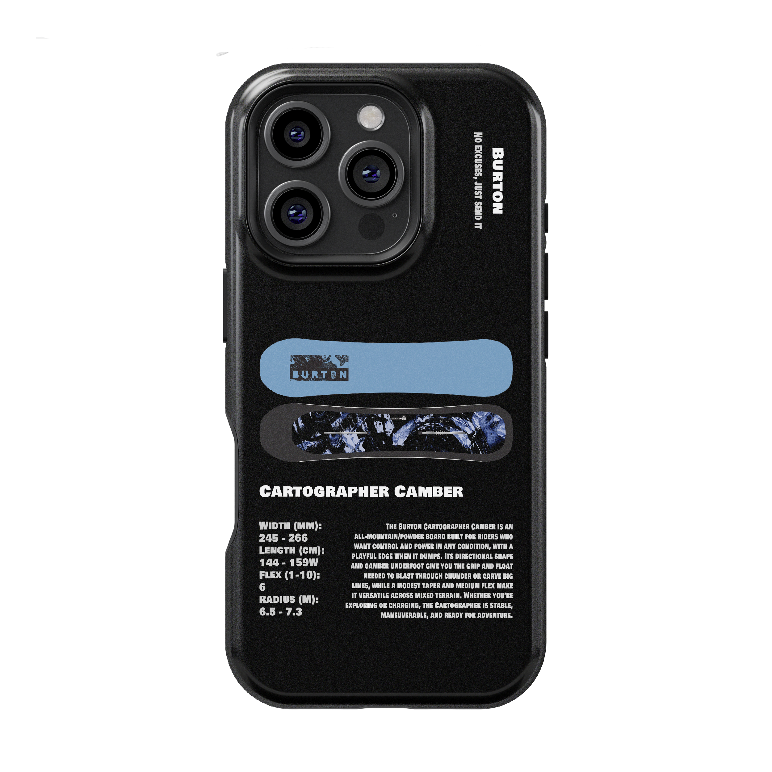 Étui de téléphone pour snowboard Burton Process Camber 2026