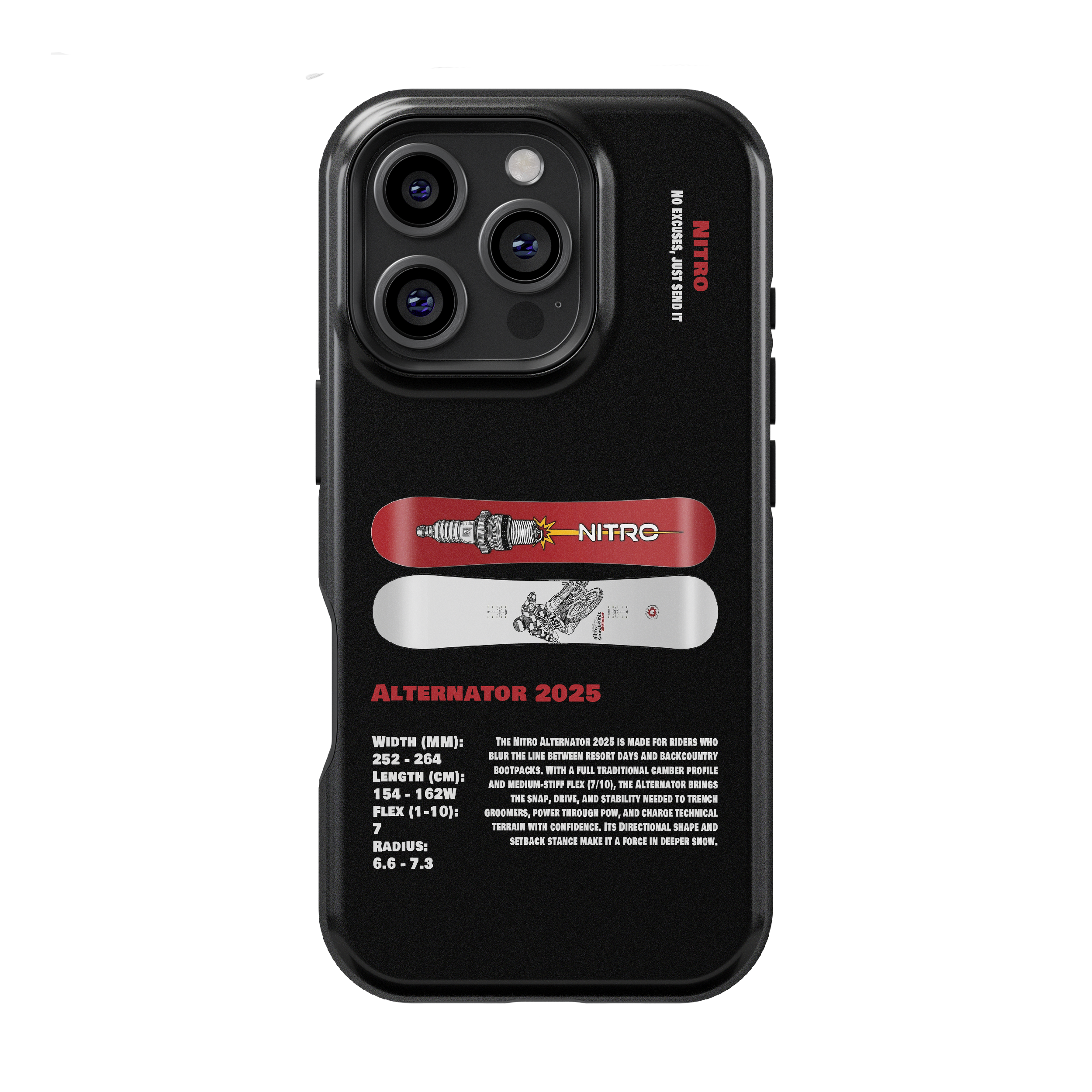 Nitro Alternator 2025 Snowboard Phone Case