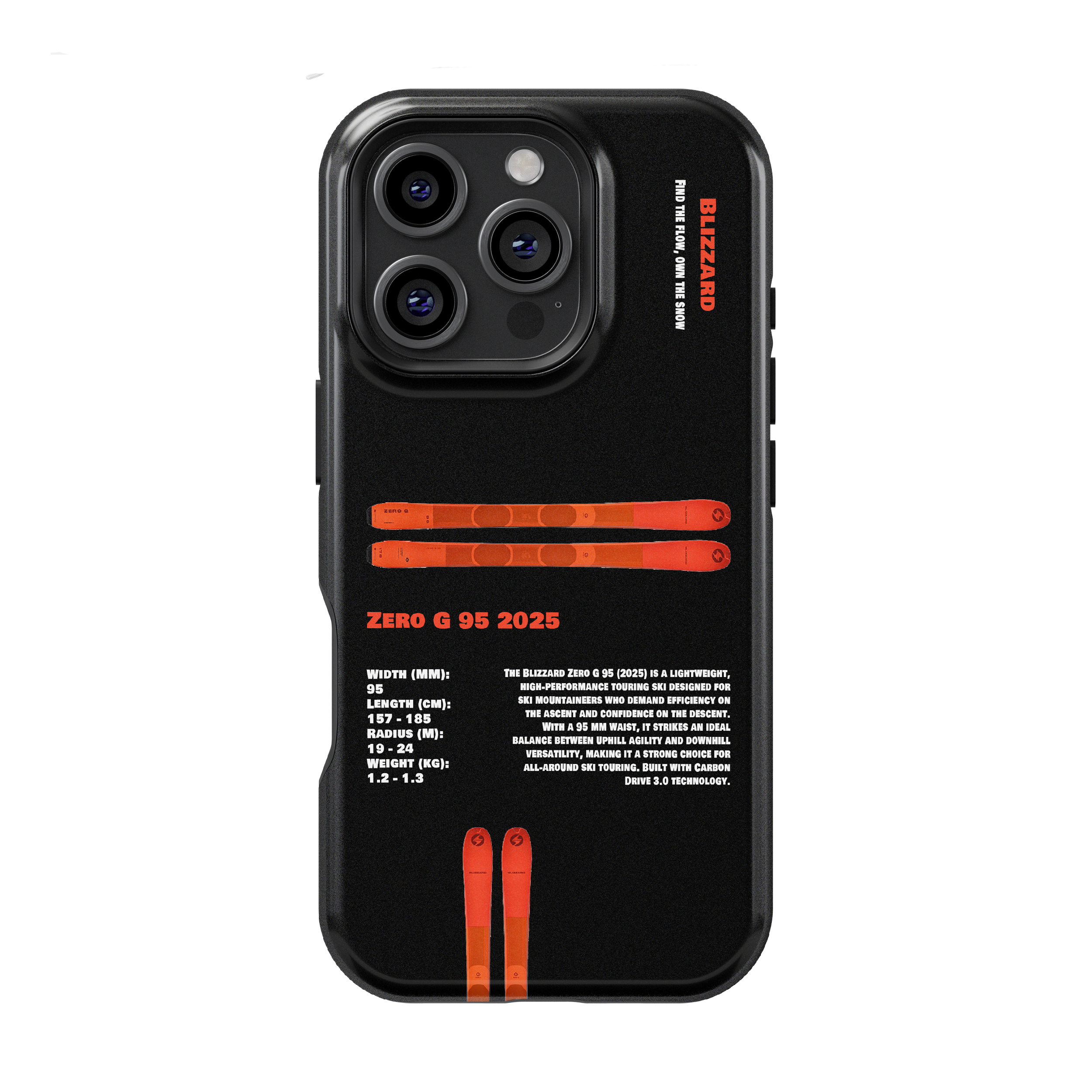 Blizzard Zero G 95 2025 Ski Phone Case