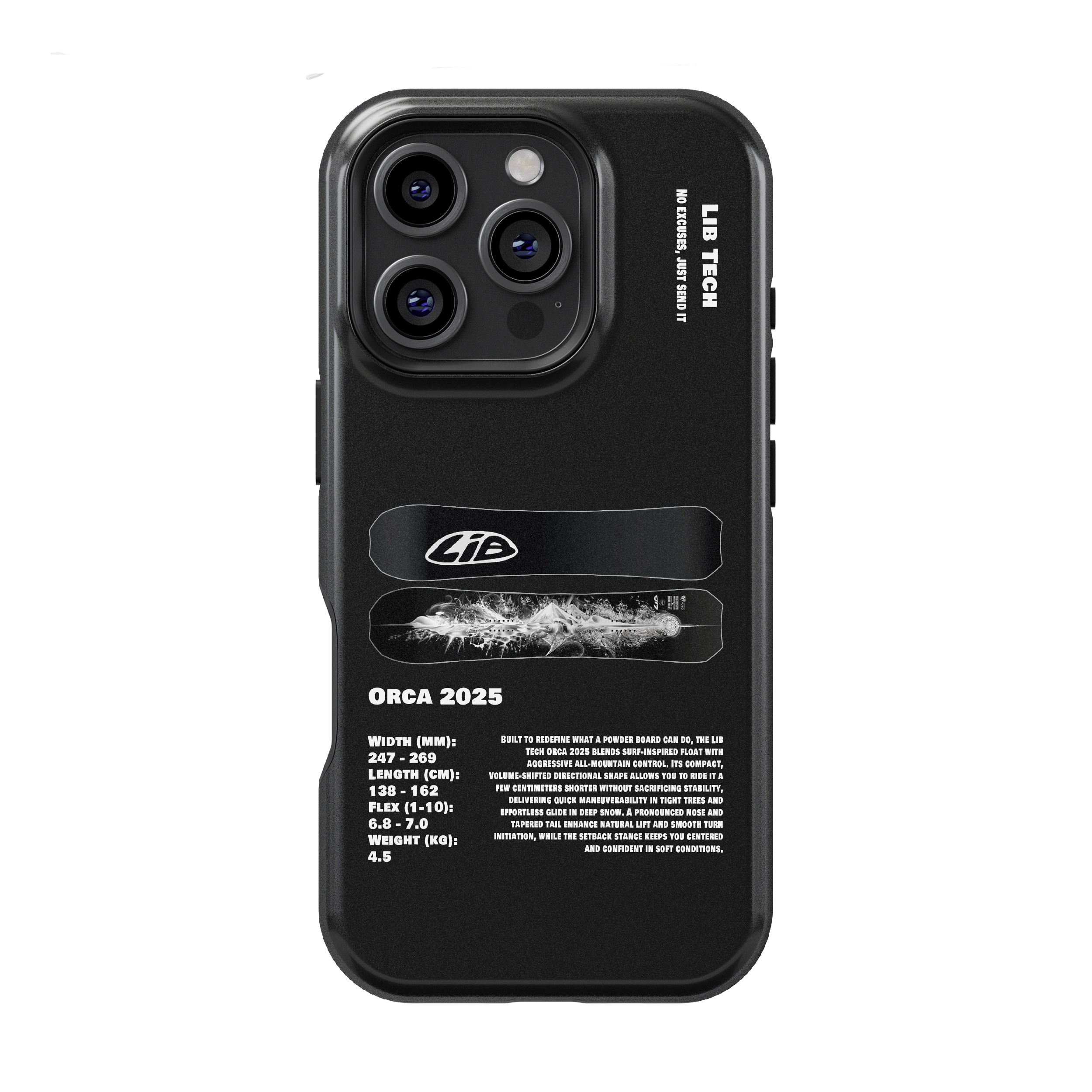 Lib Tech Orca 2025 Snowboard Phone Case