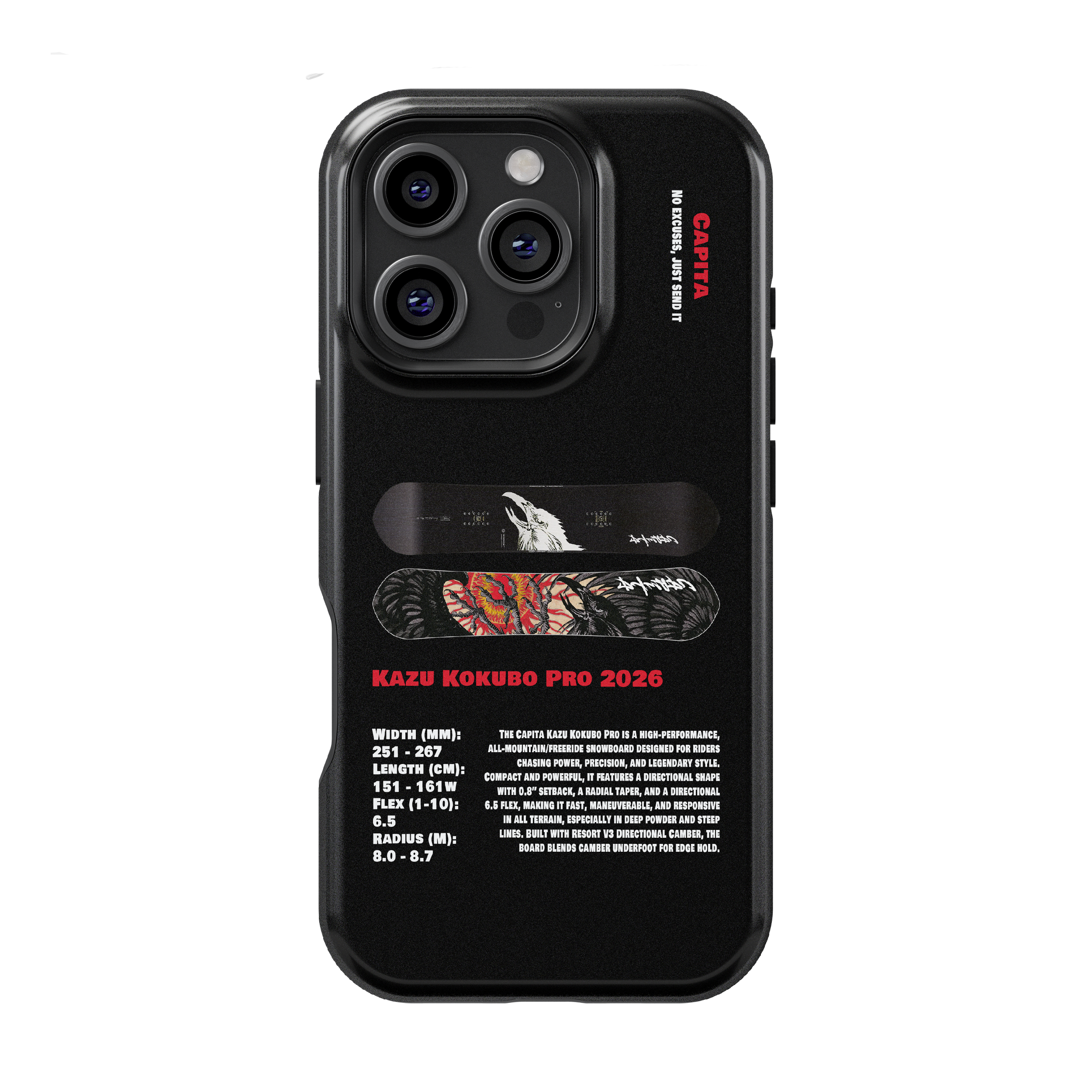 Étui de téléphone Capita Mega Death Snowboard