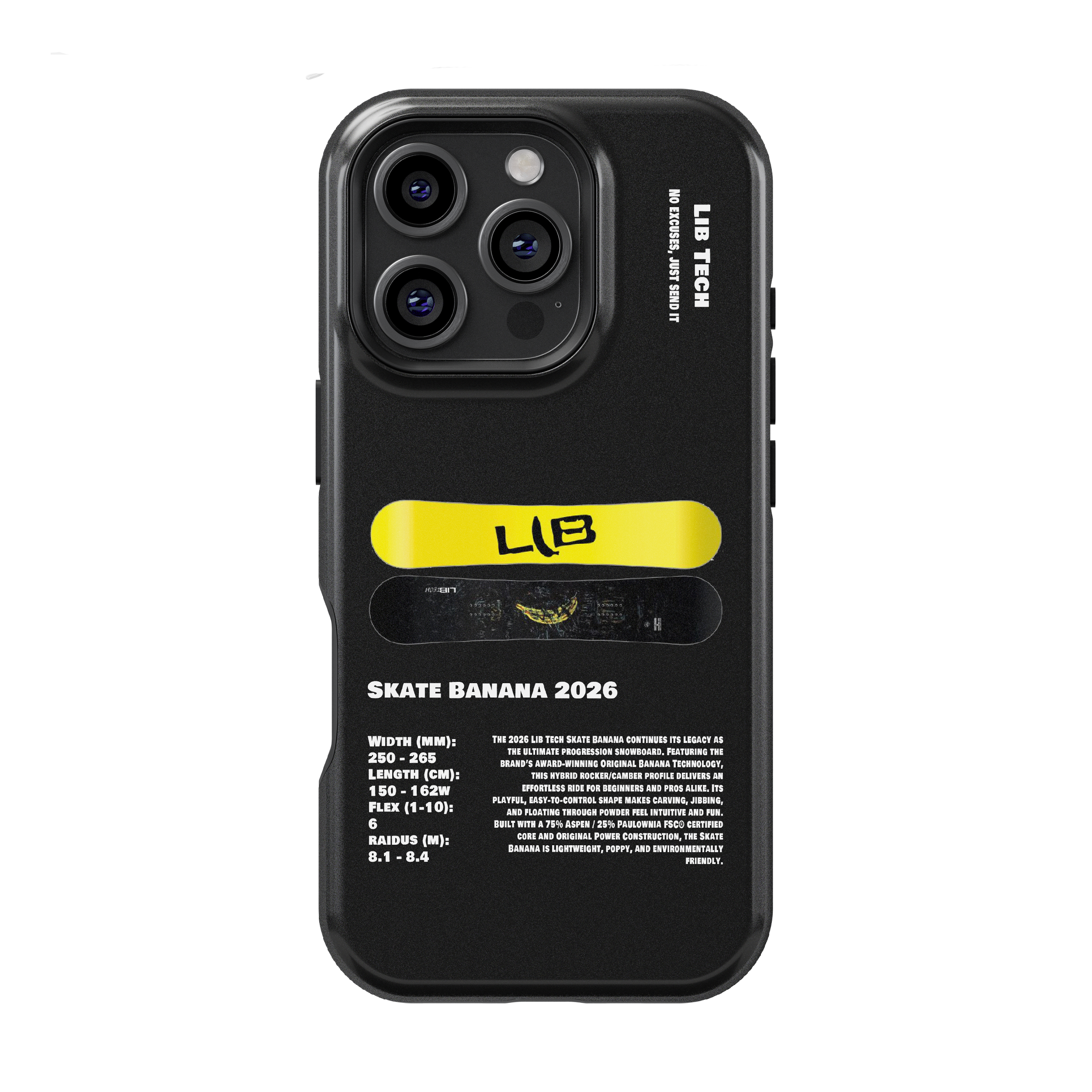 Lib Tech Skate Banana Snowboard Phone Case