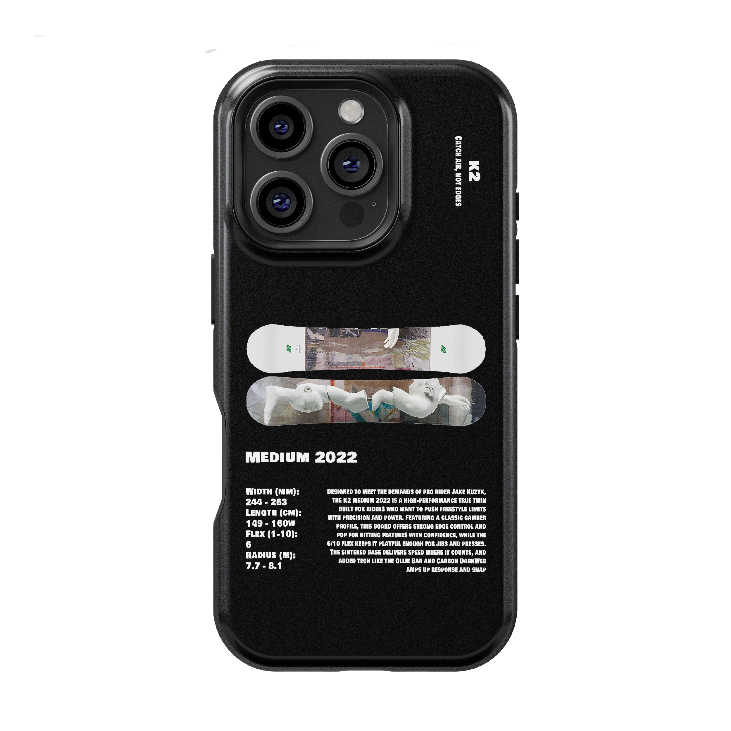 K2 Medium 2022 Snowboard Phone Case