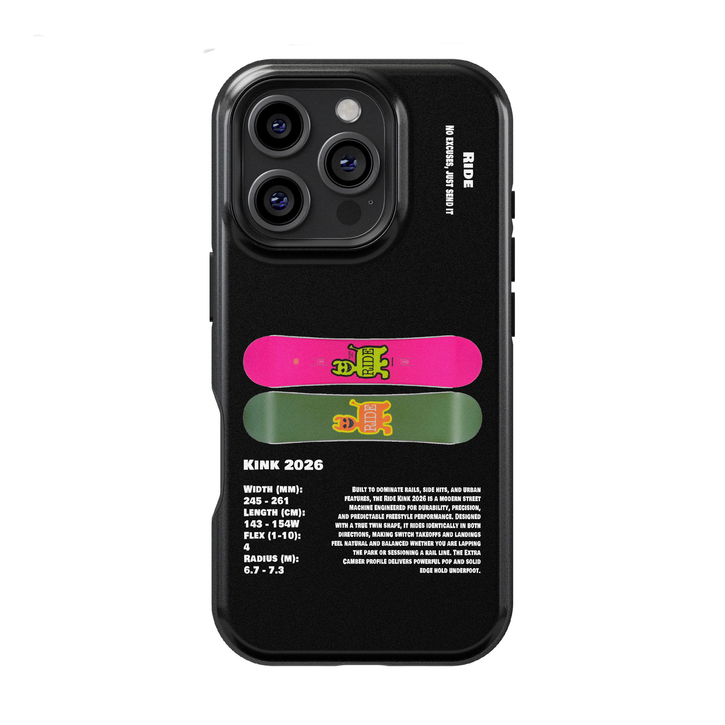 Ride Kink 2026 Snowboard Phone Case