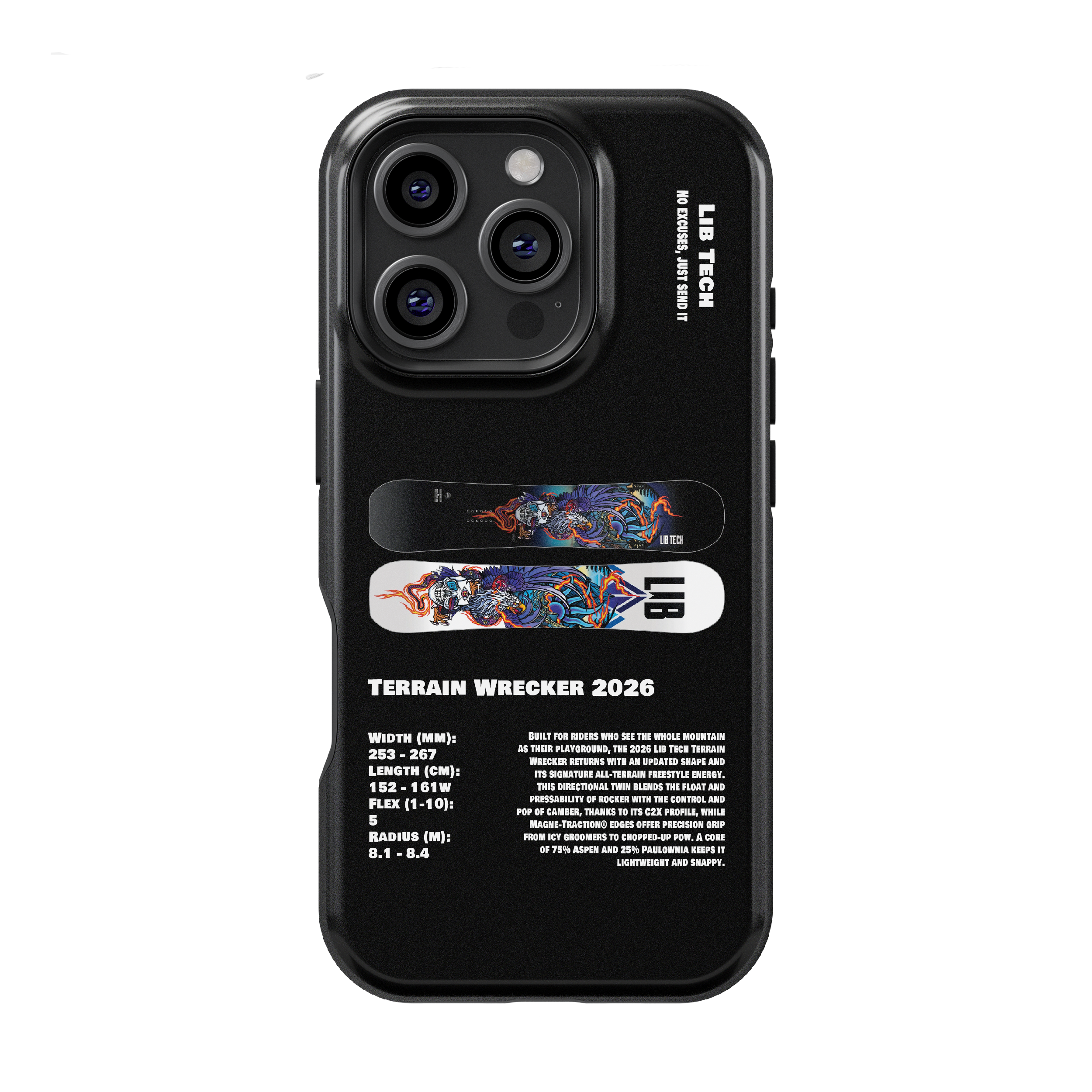 Lib Tech Terrain Wrecker 2026 Snowboard Phone Case