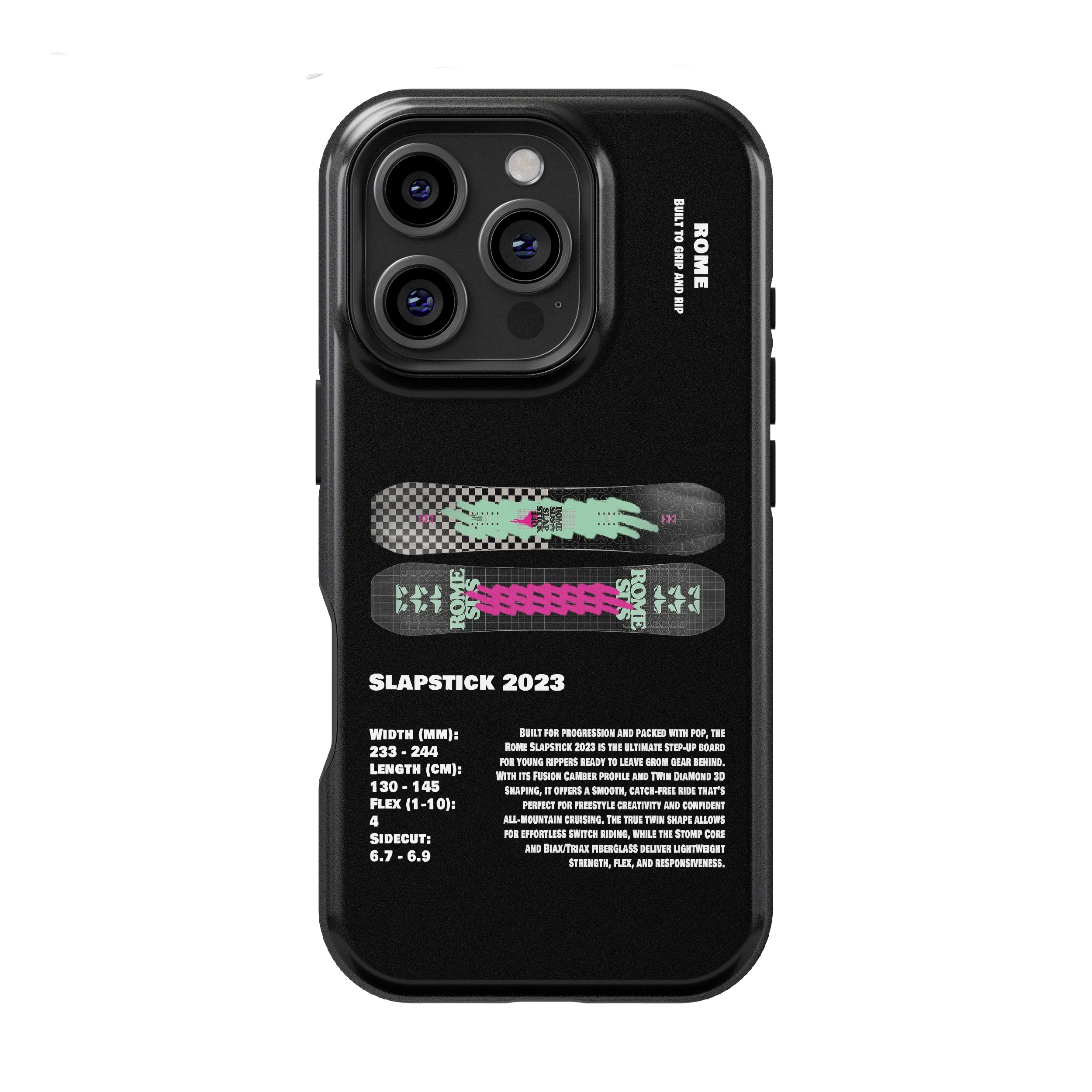 Rome Slapstick 2023 Snowboard Phone Case