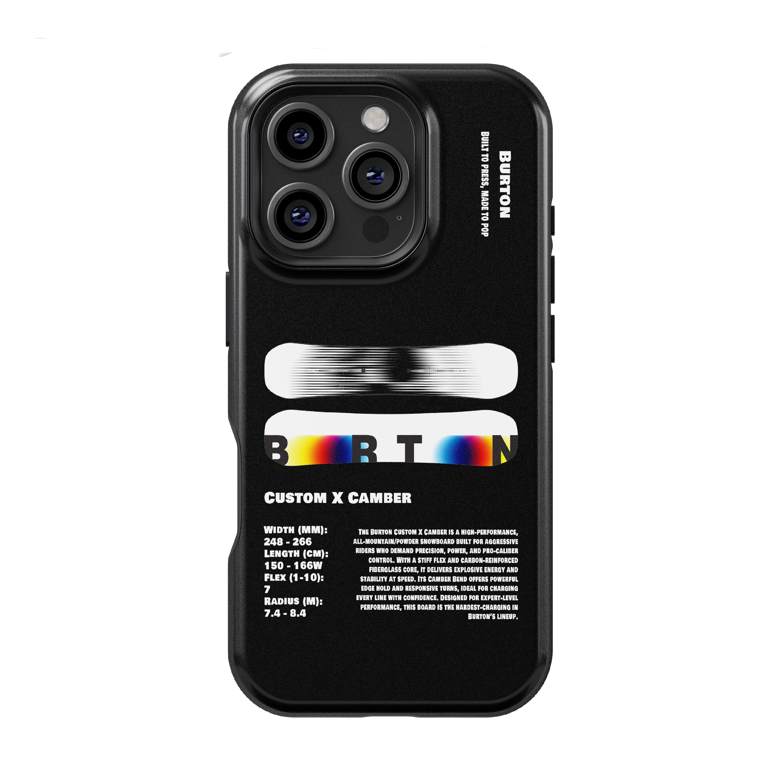 Étui de téléphone pour snowboard Burton Process Camber 2026