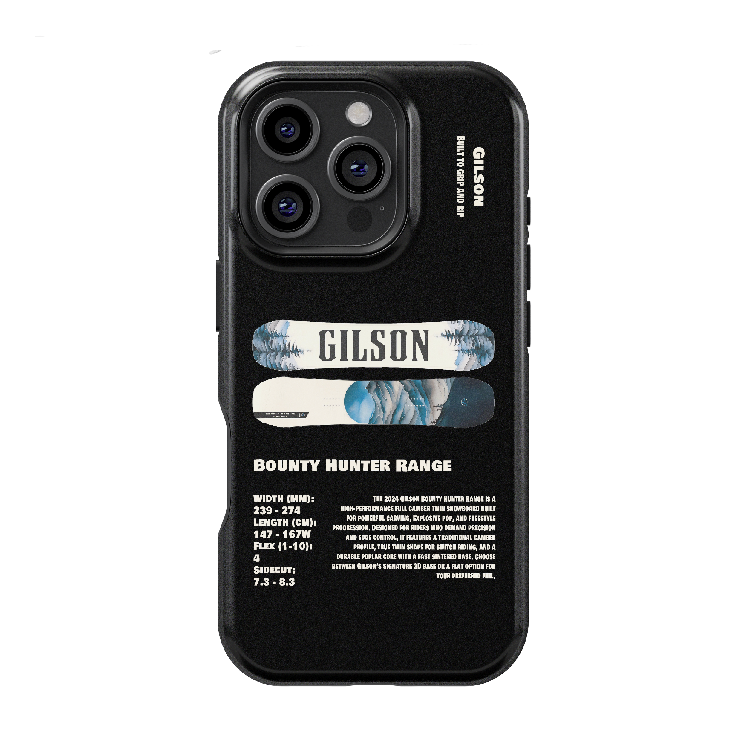 Gilson Bounty Hunter Range Snowboard Phone Case