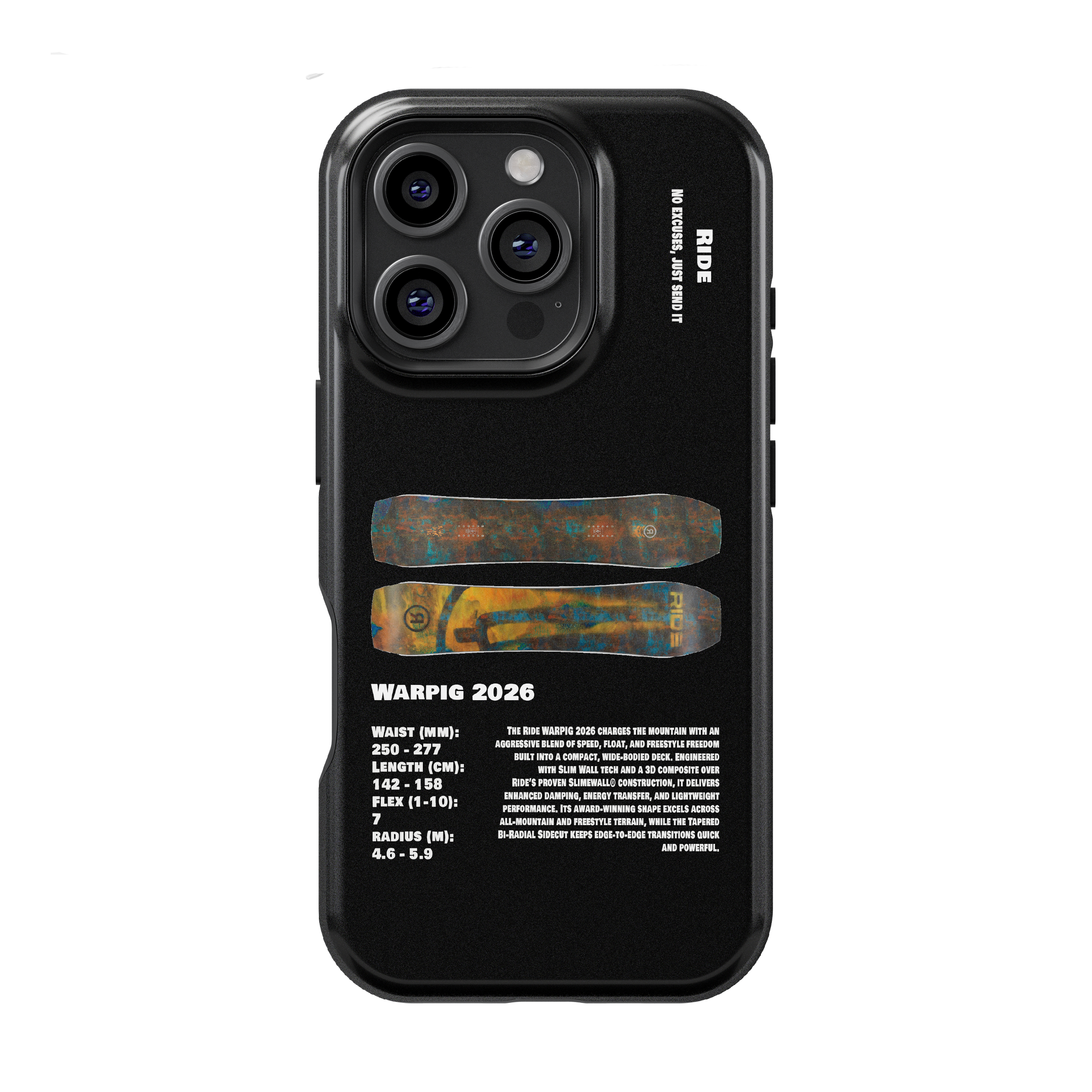 Ride Warpig 2026 Snowboard Phone Case