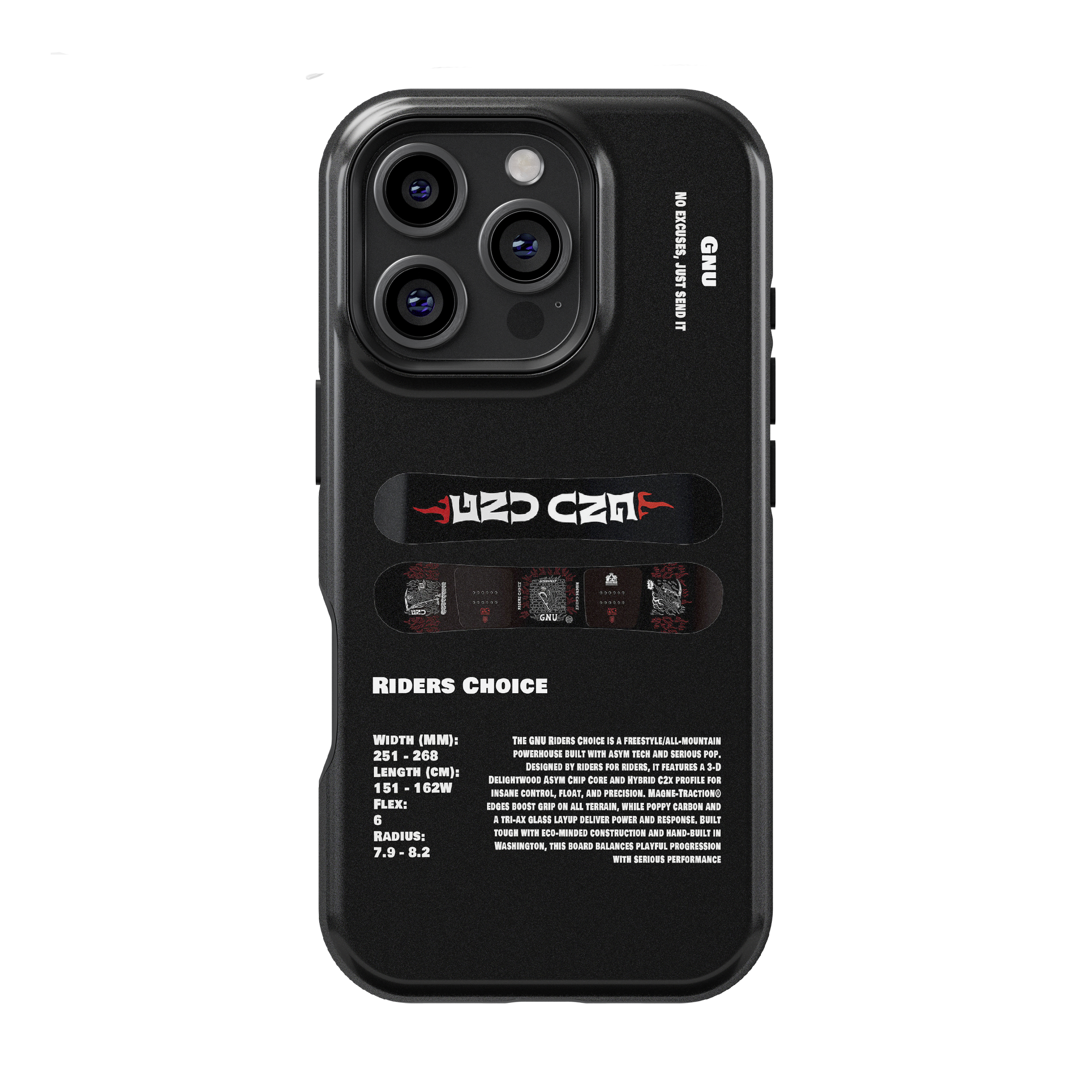 GNU Riders Choice Snowboard Phone Case