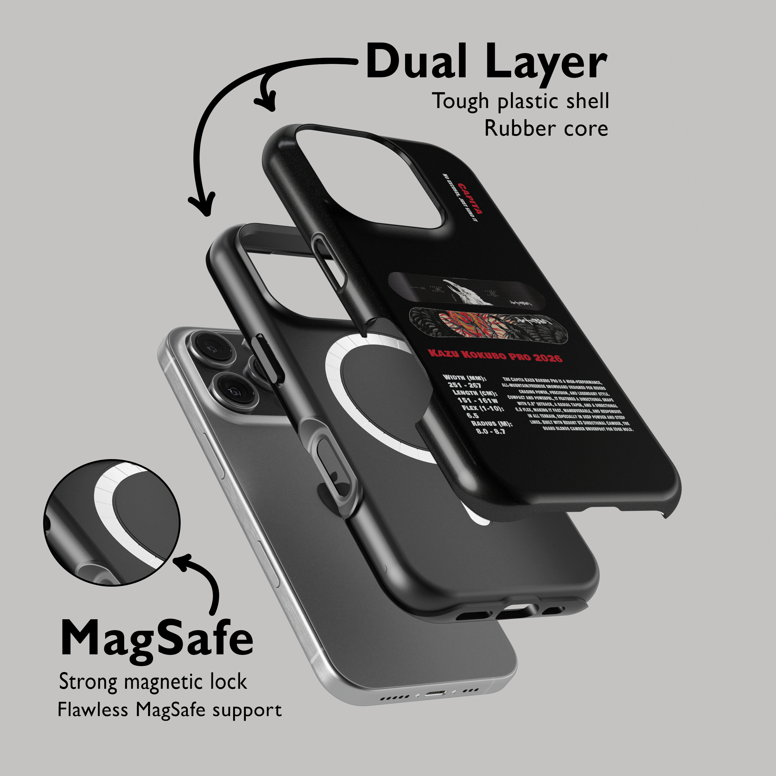 Étui de téléphone Capita Mega Death Snowboard