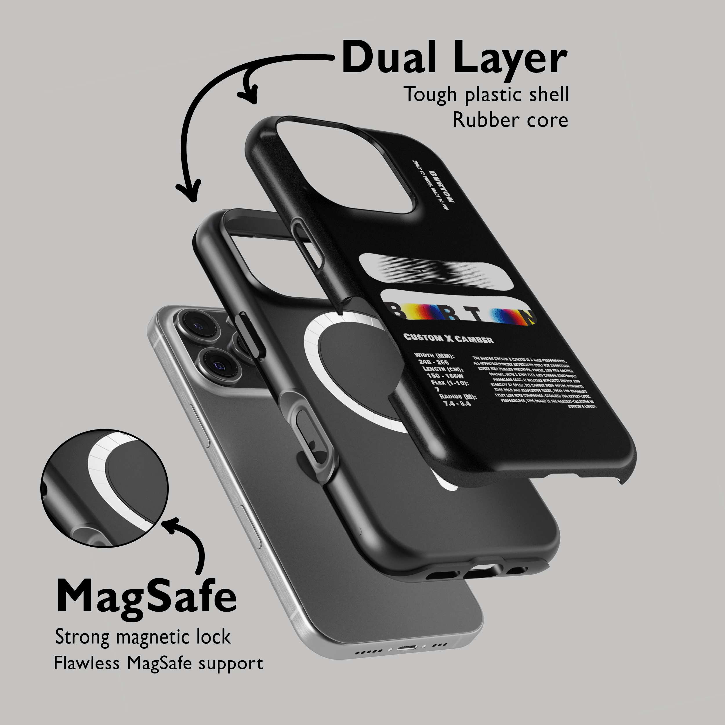 Étui de téléphone pour snowboard Burton Process Camber 2026