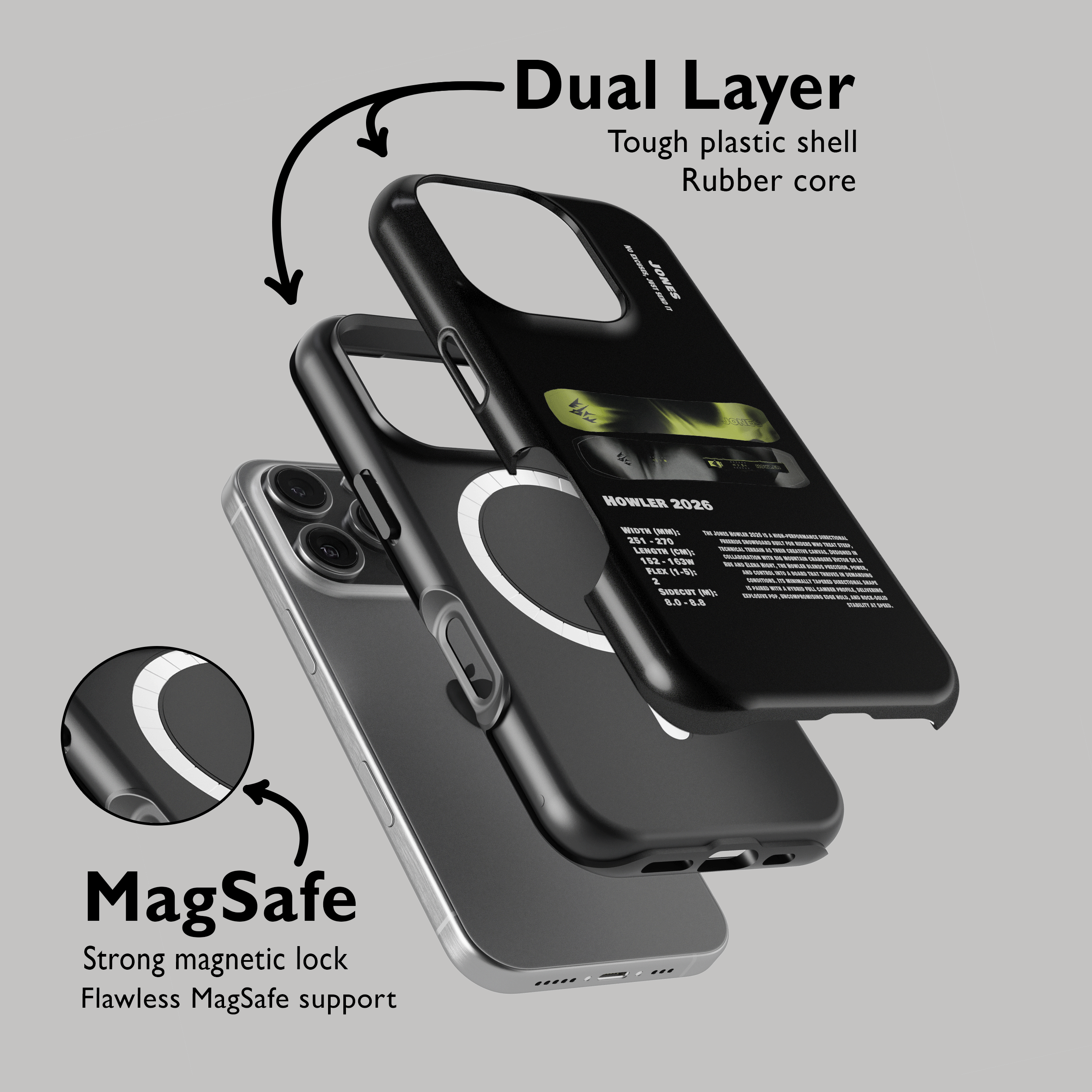 Jones Howler 2026 Snowboard Phone Case