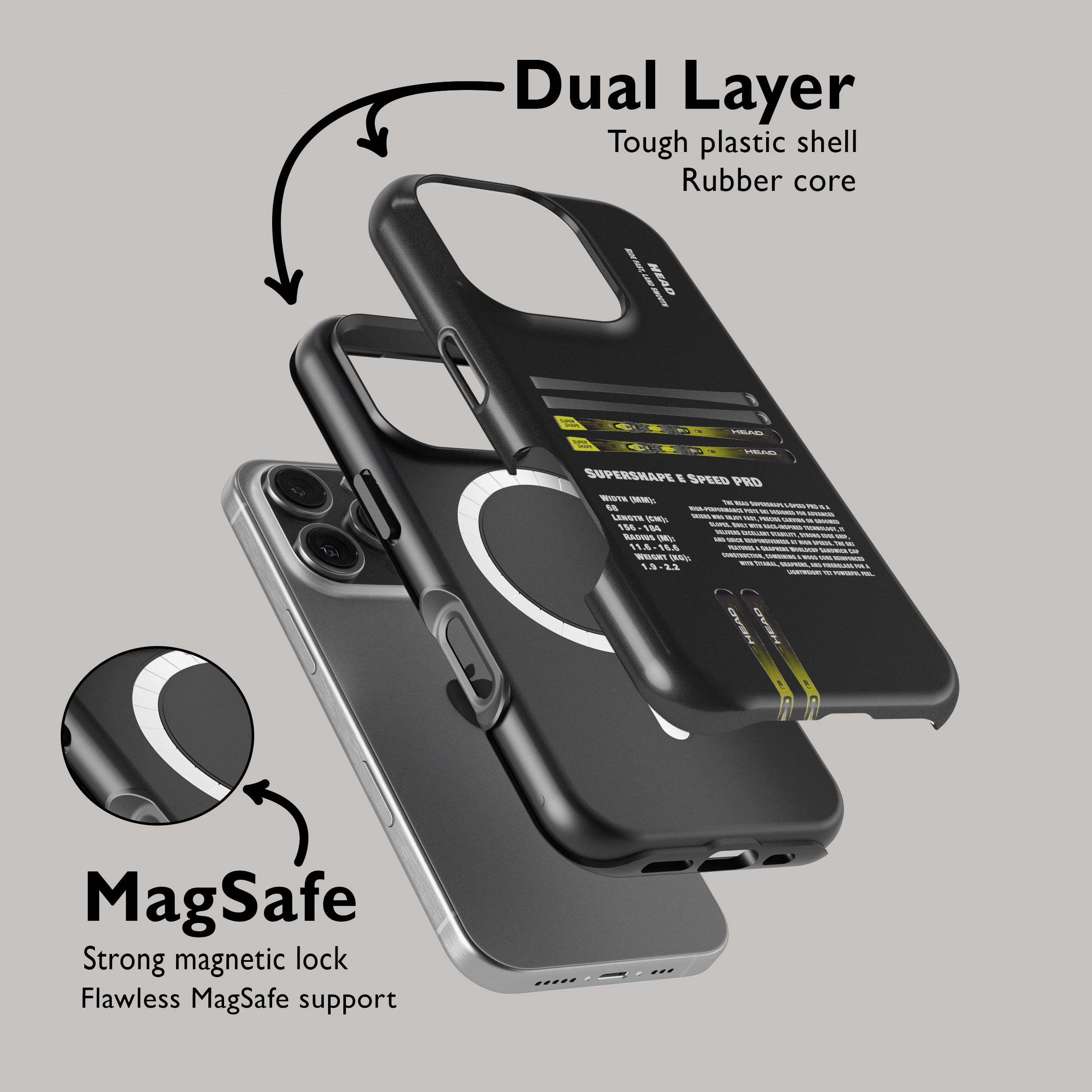 Head Supershape e Speed PRD Ski Phone Case