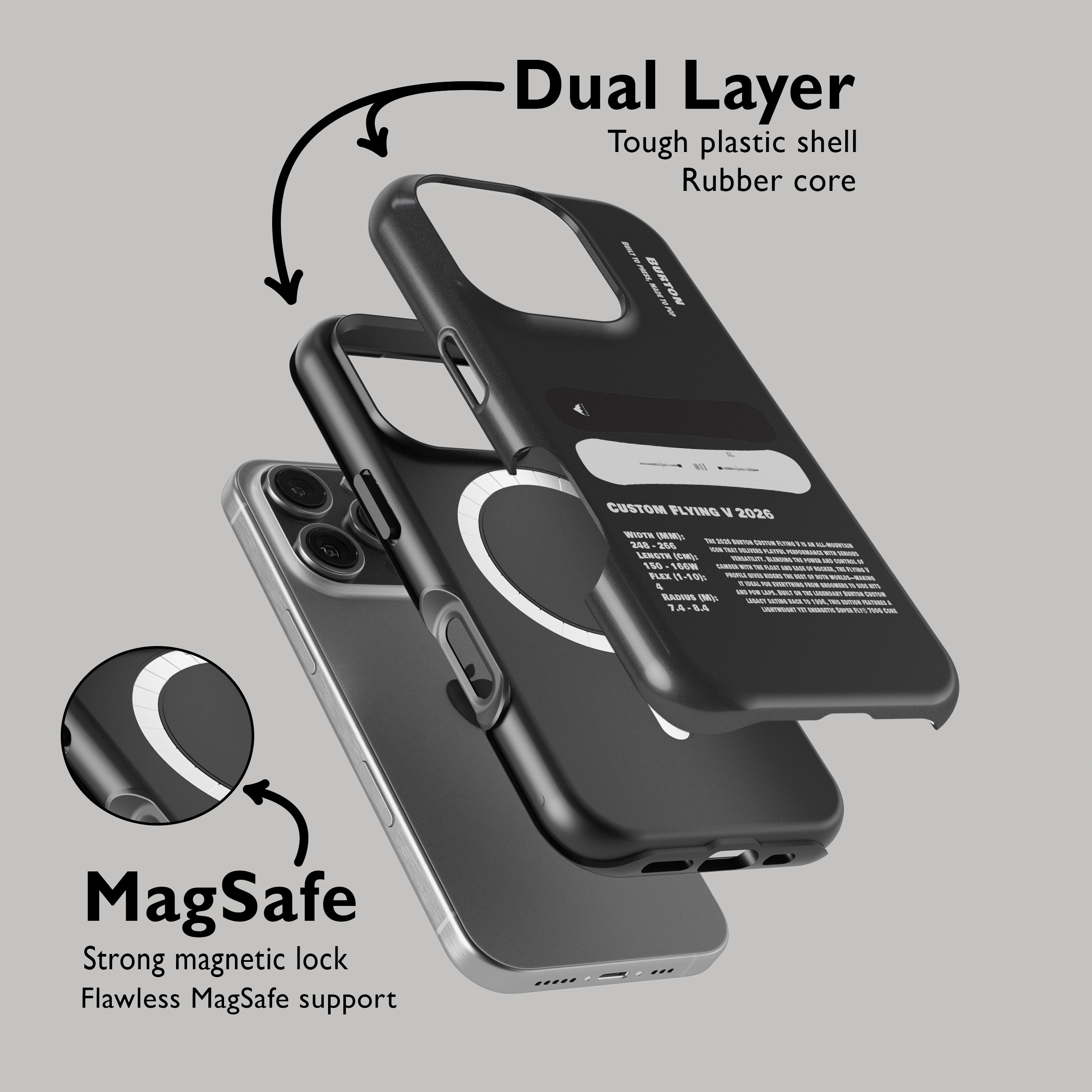 Étui de téléphone pour snowboard Burton Process Camber 2026