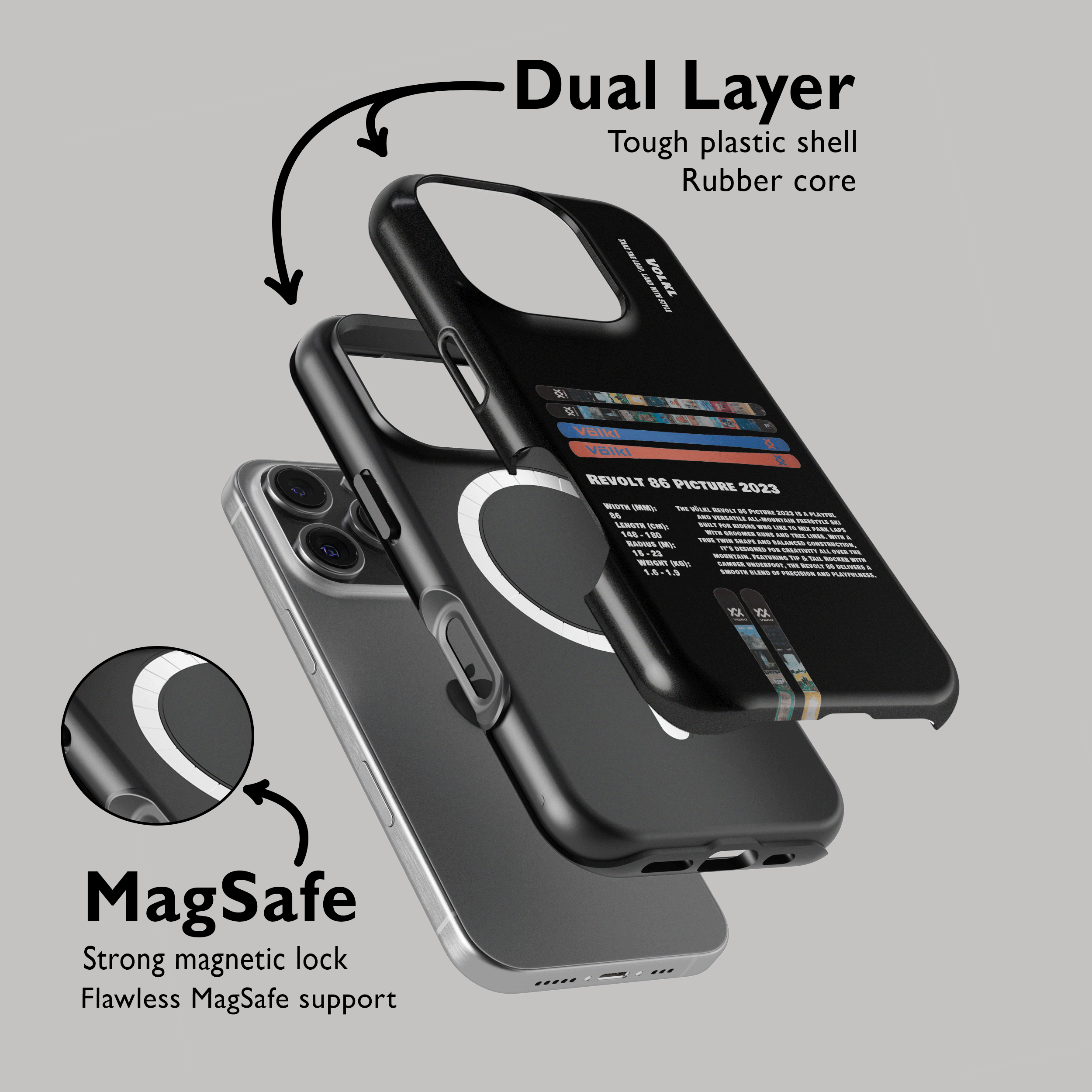 Volkl Revolt 86 Picture 2023 Ski Phone Case