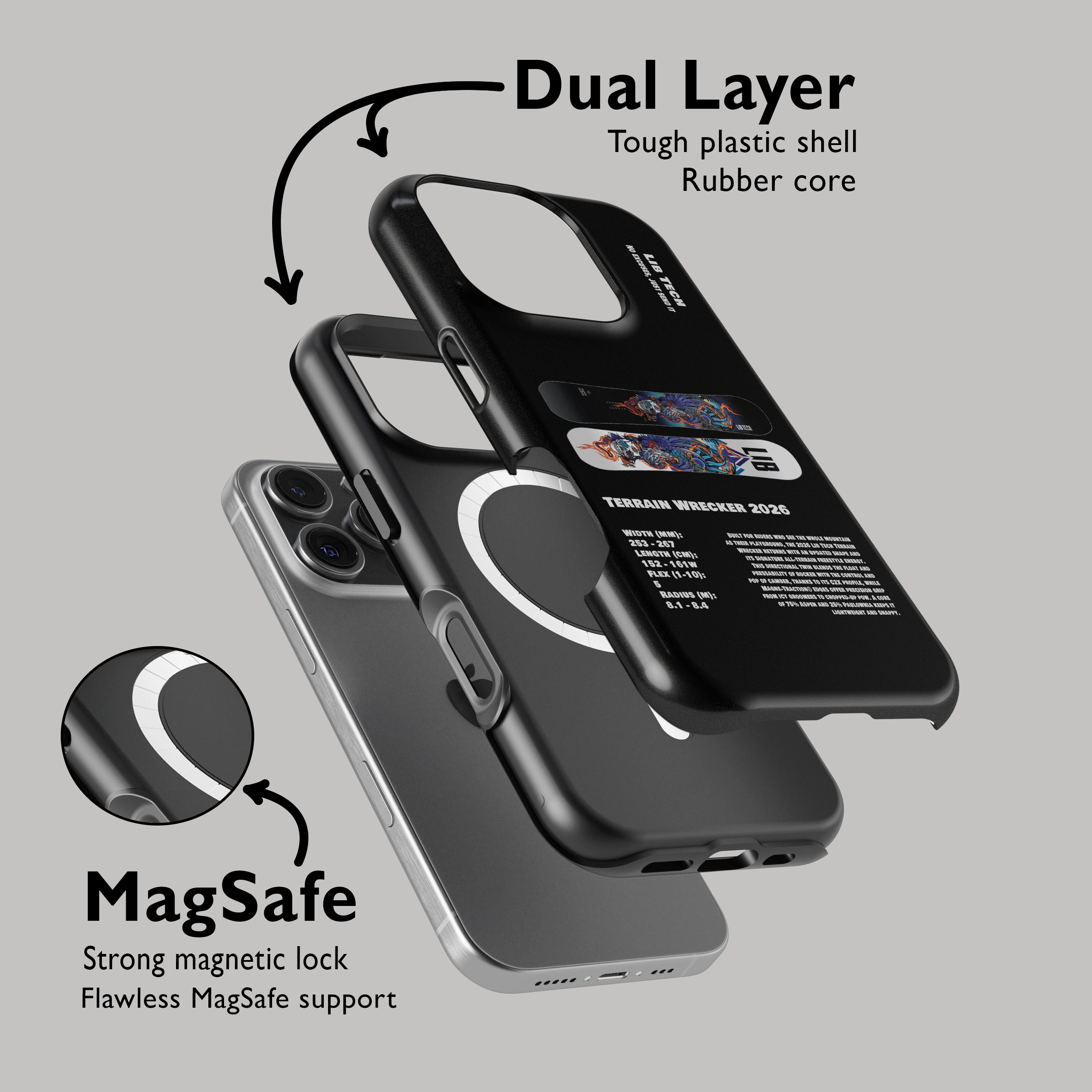 Lib Tech Terrain Wrecker 2026 Snowboard Phone Case