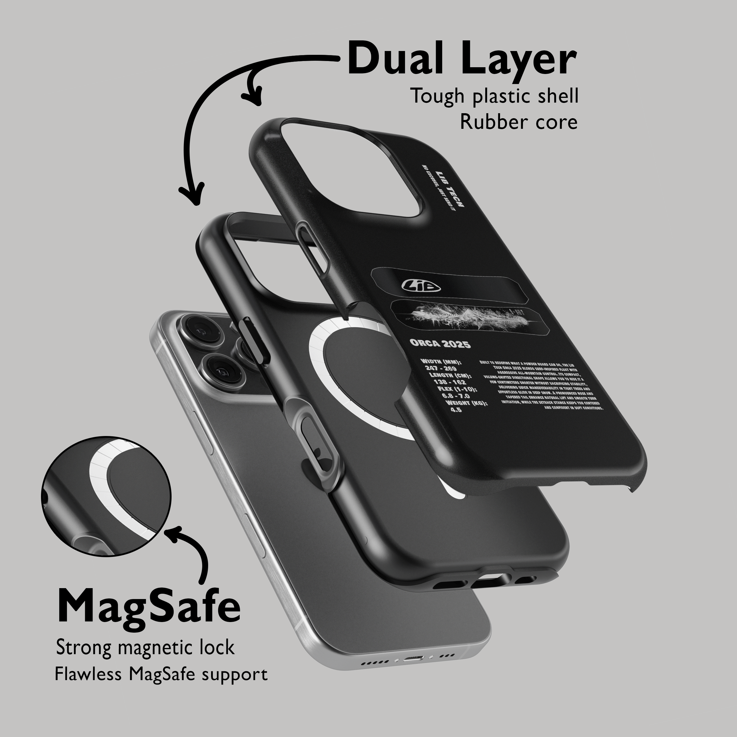 Lib Tech Orca 2025 Snowboard Phone Case