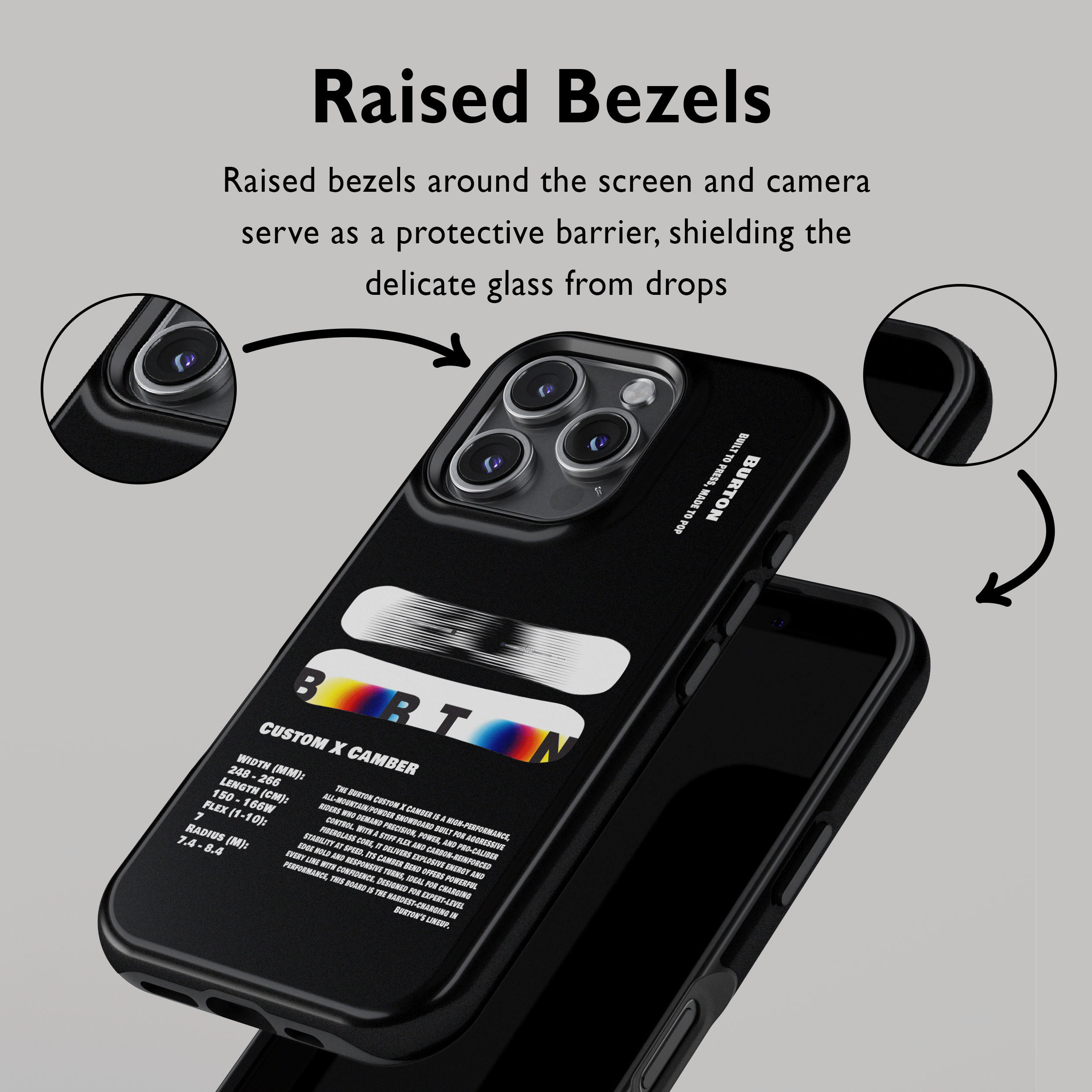 Étui de téléphone pour snowboard Burton Process Camber 2026