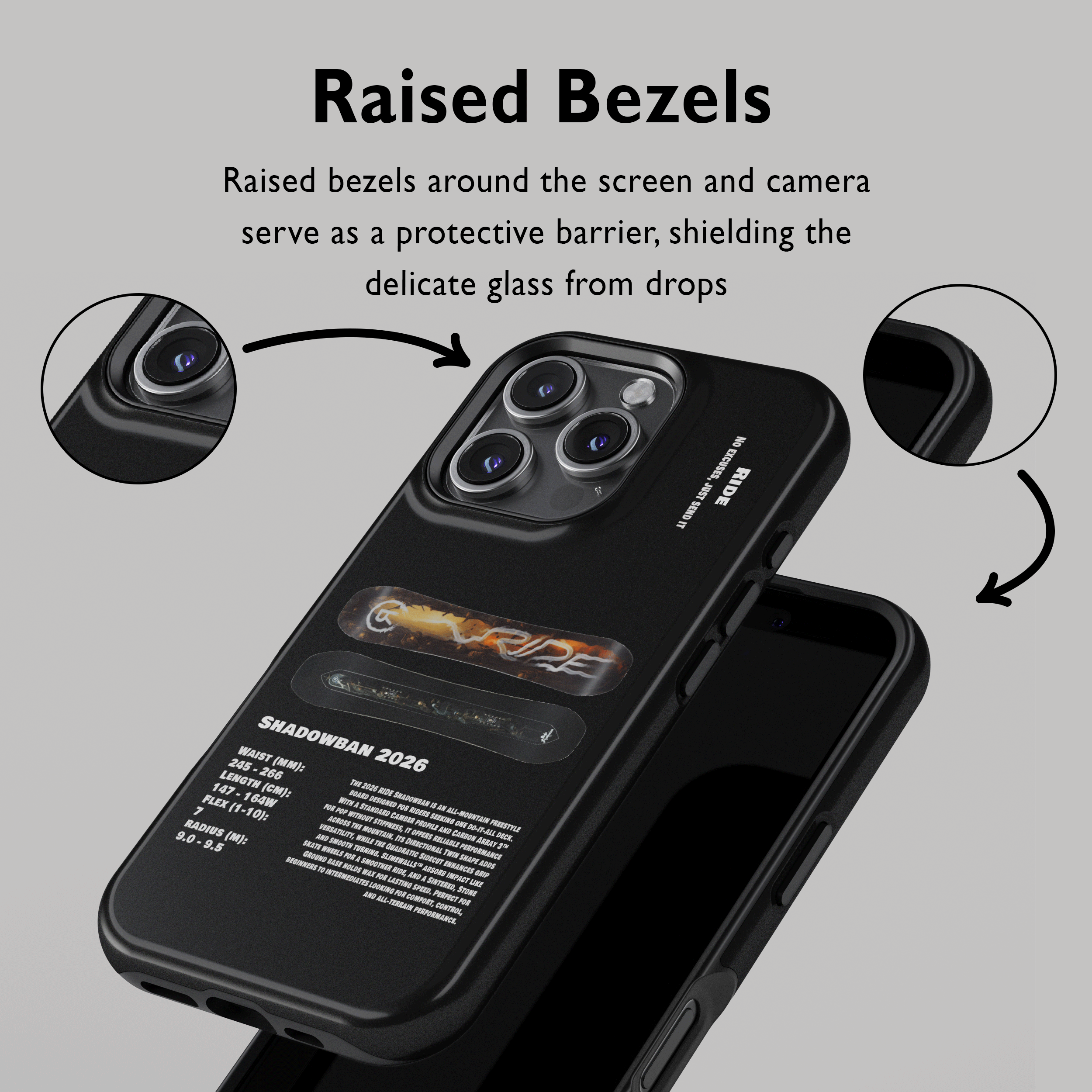 Ride Shadowban 2026 Snowboard Phone Case