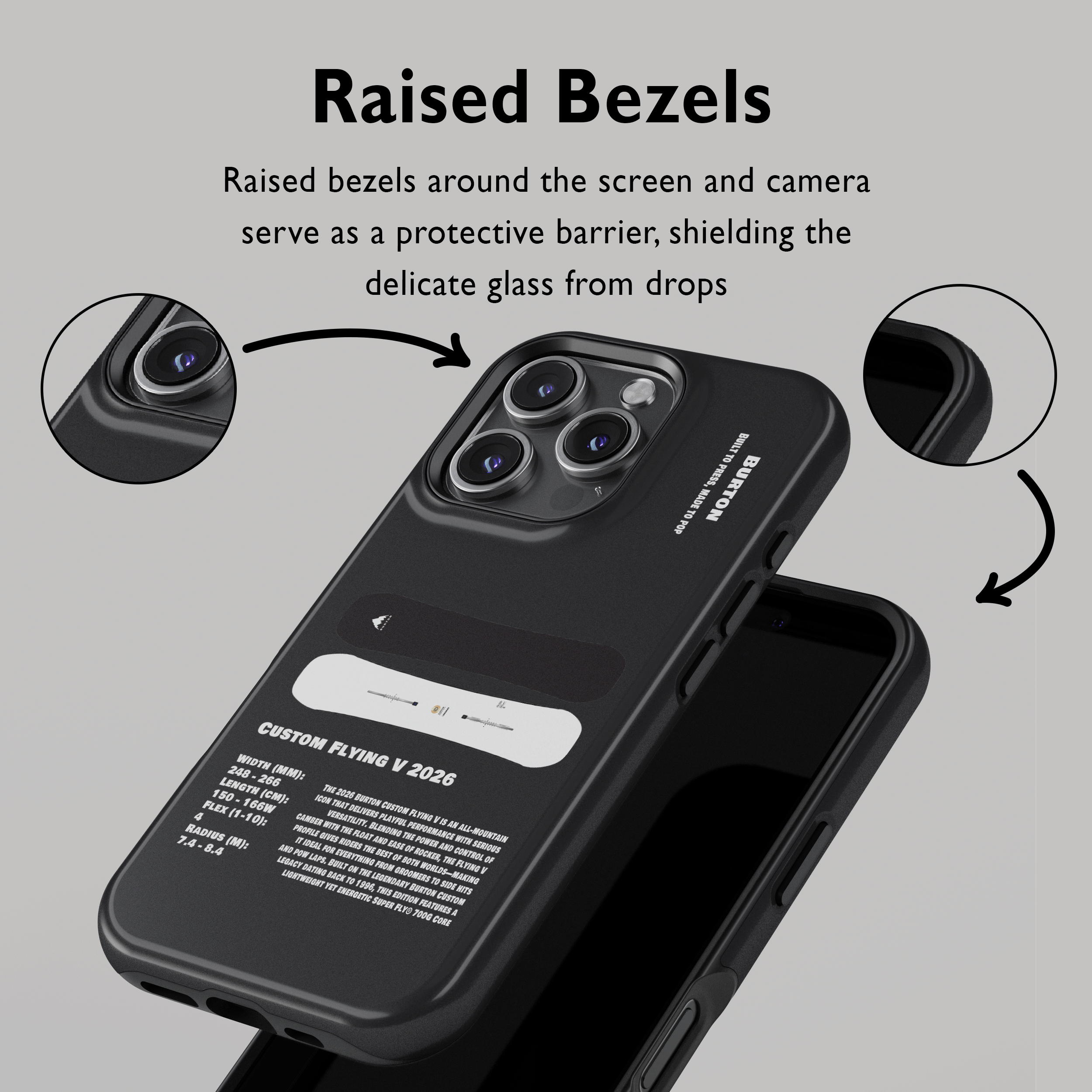 Étui de téléphone pour snowboard Burton Process Camber 2026