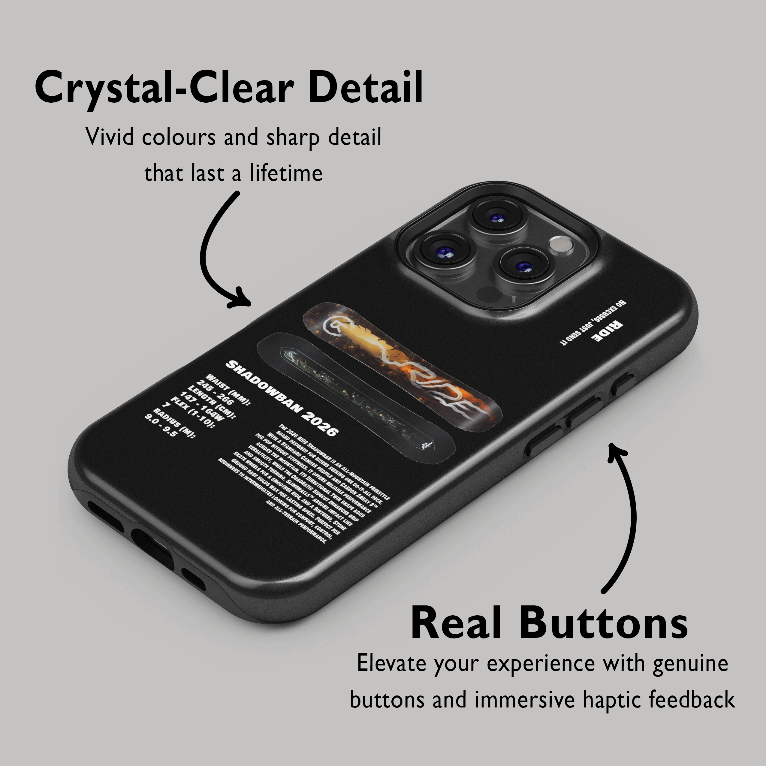 Ride Shadowban 2026 Snowboard Phone Case