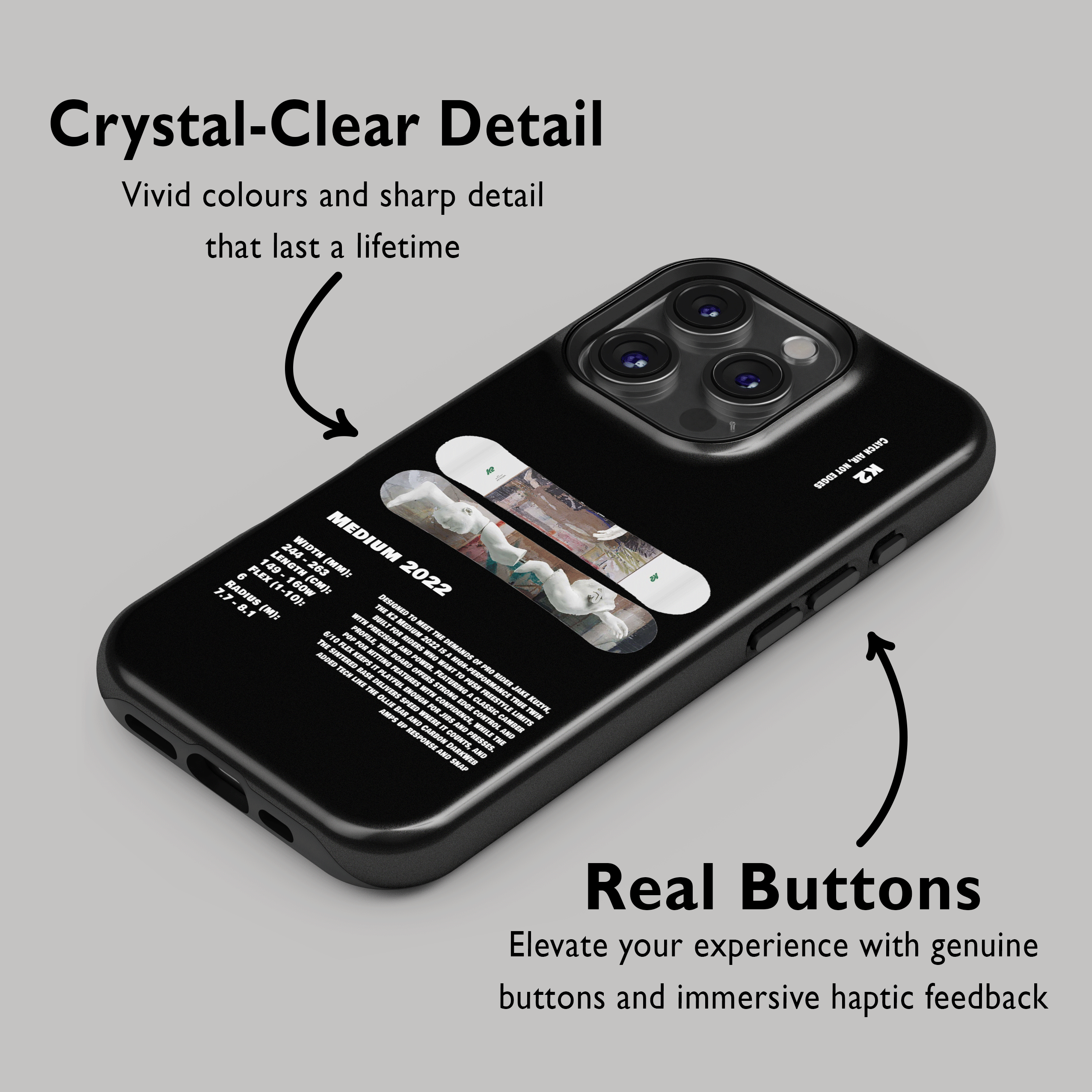 K2 Medium 2022 Snowboard Phone Case