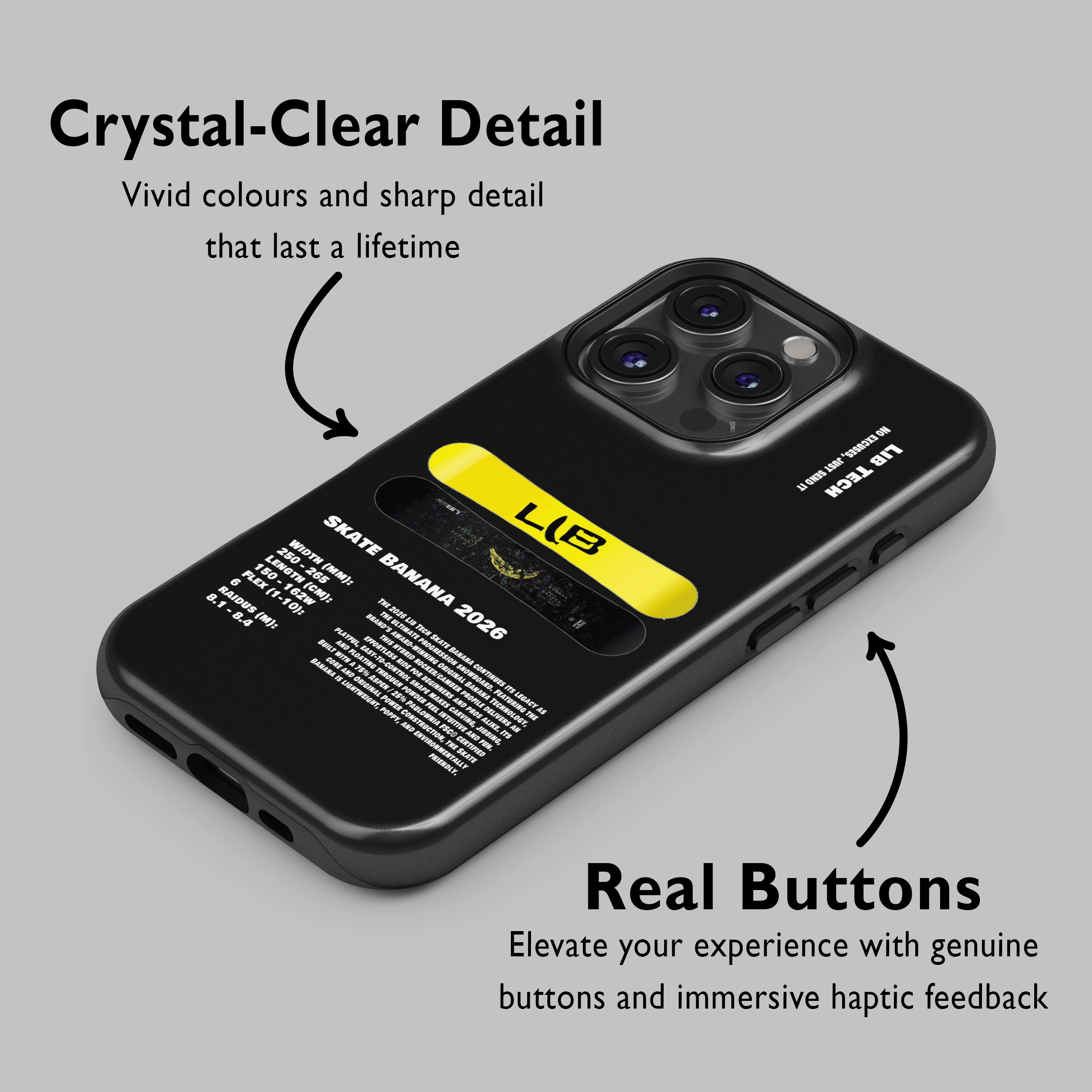 Lib Tech Skate Banana Snowboard Phone Case