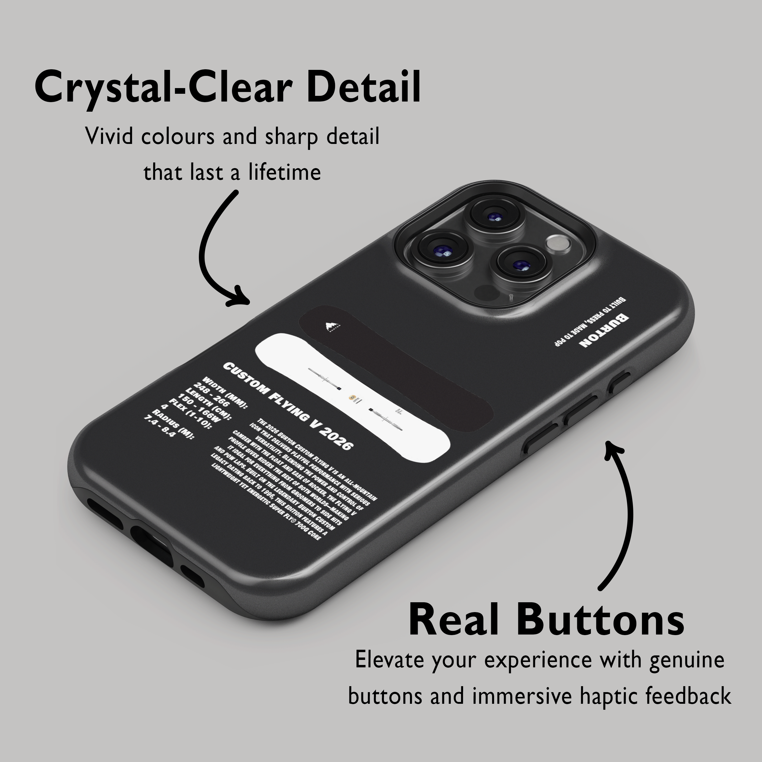Étui de téléphone pour snowboard Burton Process Camber 2026