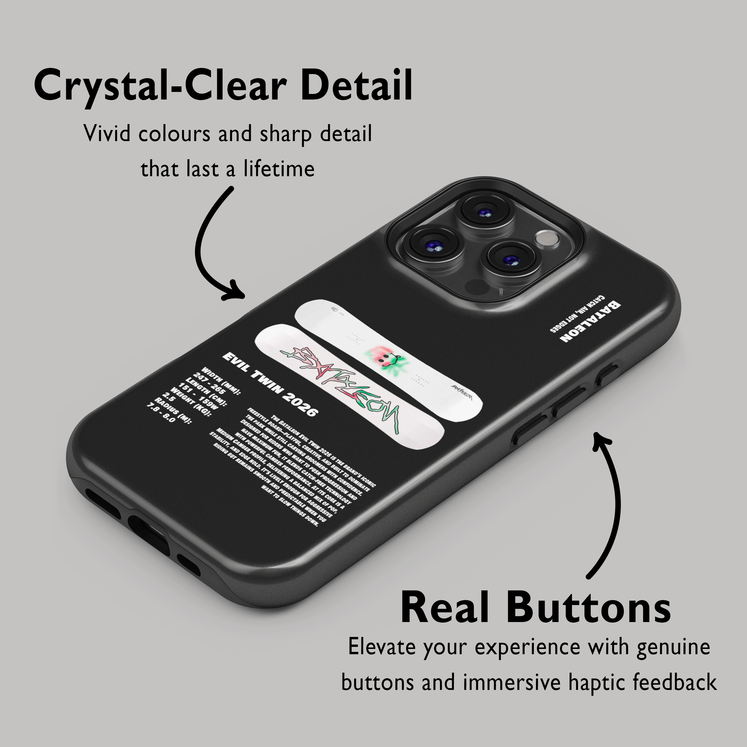 Bataleon Evil Twin 2026 Snowboard Phone Case