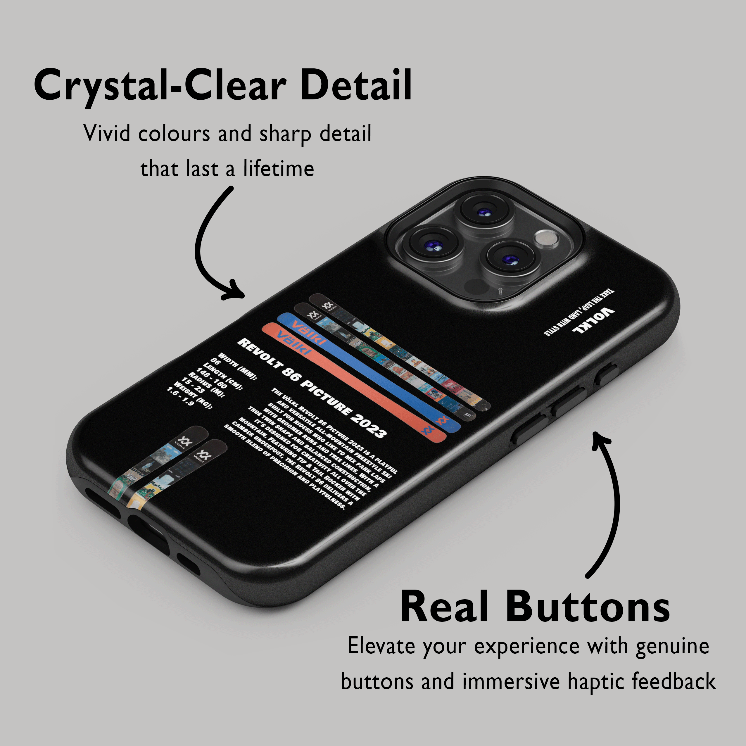Volkl Revolt 86 Picture 2023 Ski Phone Case
