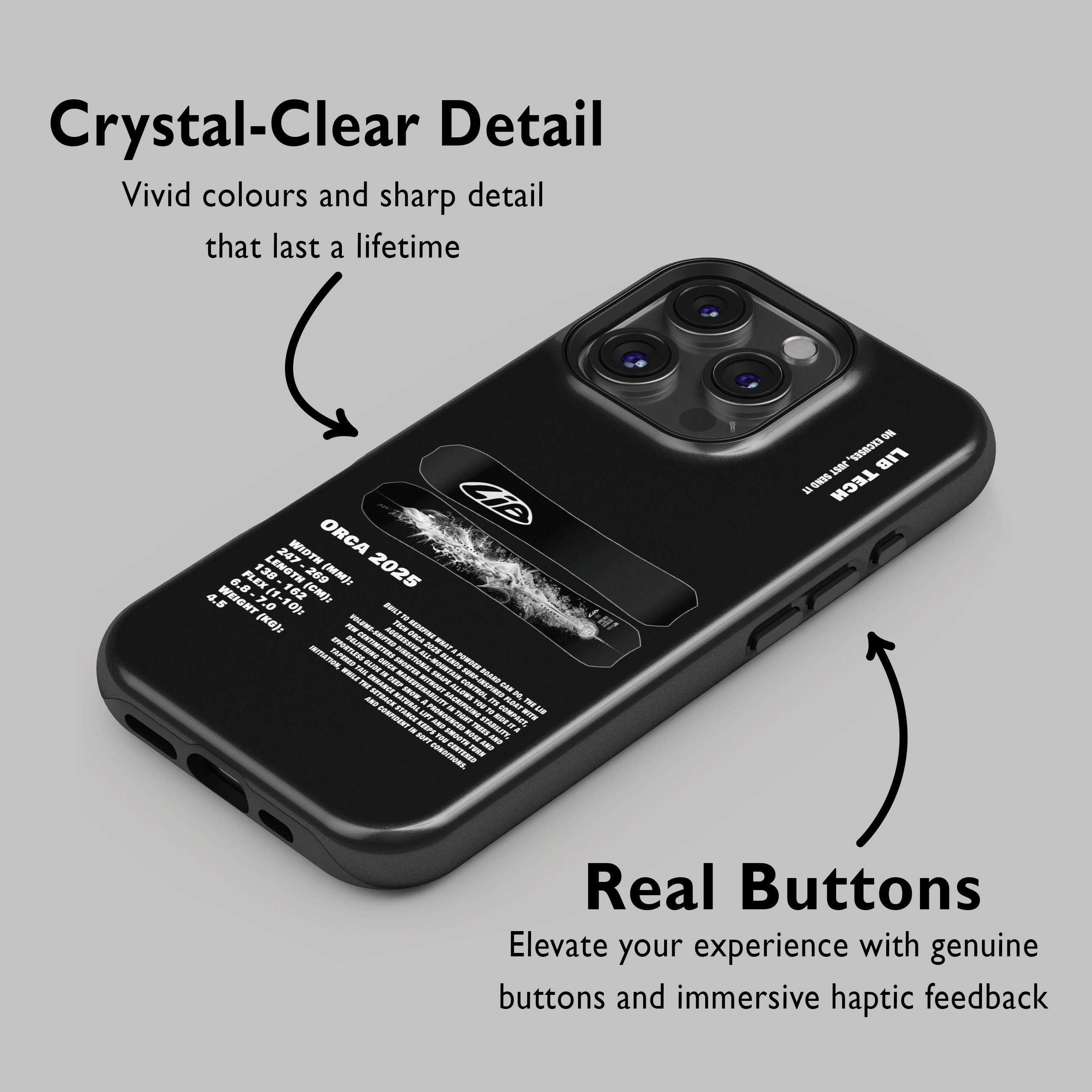 Lib Tech Orca 2025 Snowboard Phone Case