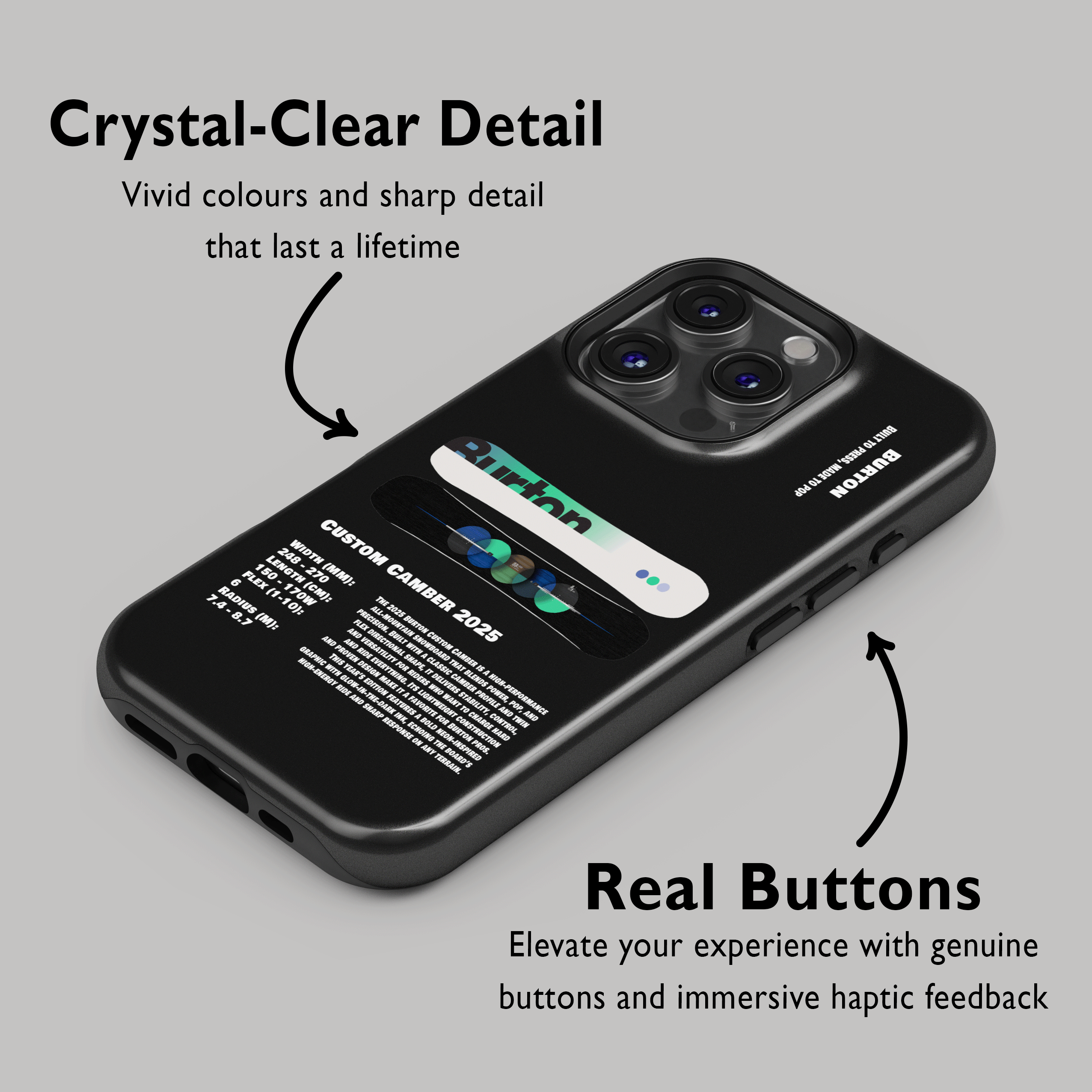 Étui de téléphone pour snowboard Burton Process Camber 2026