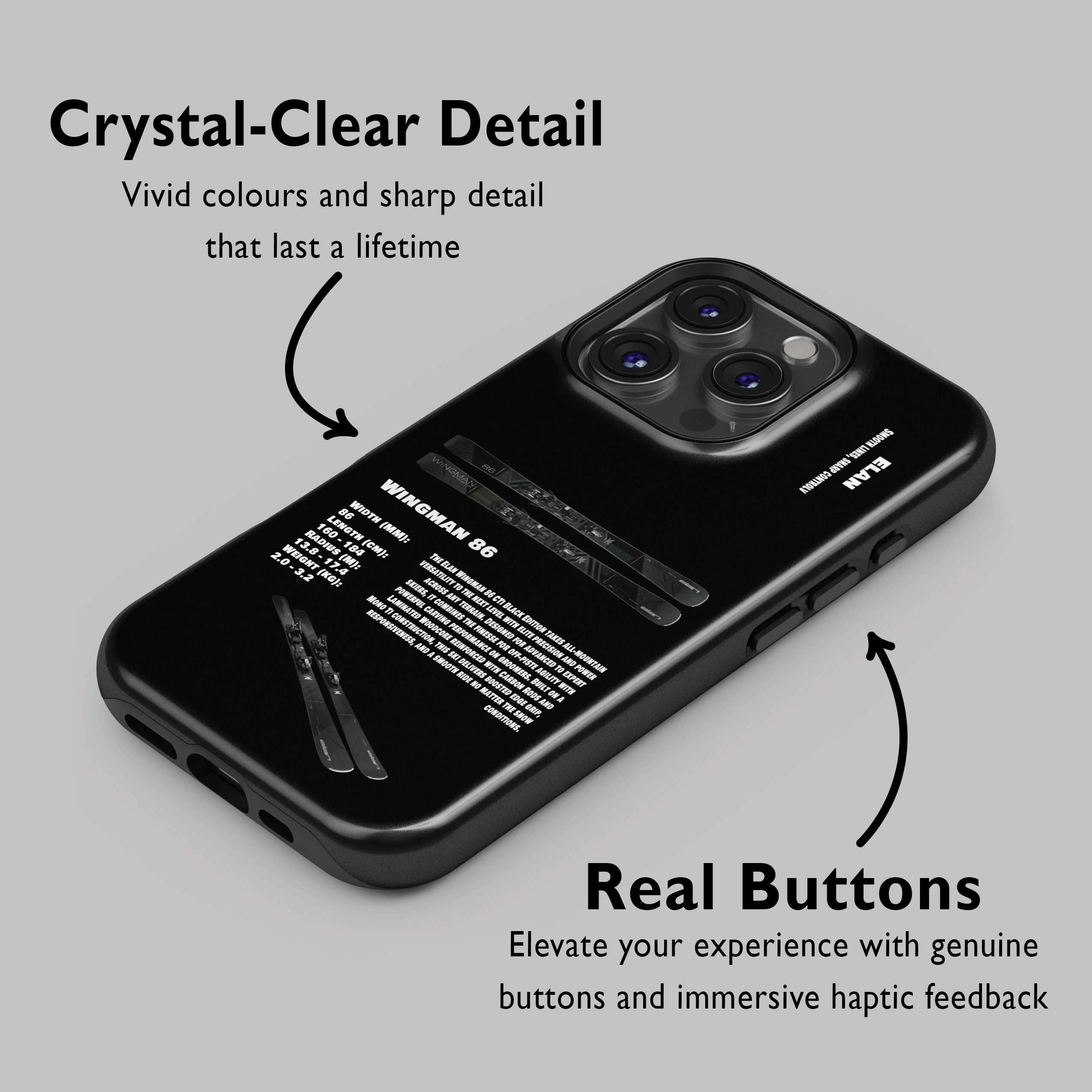 Elan Wingman 86 Ski Phone Case