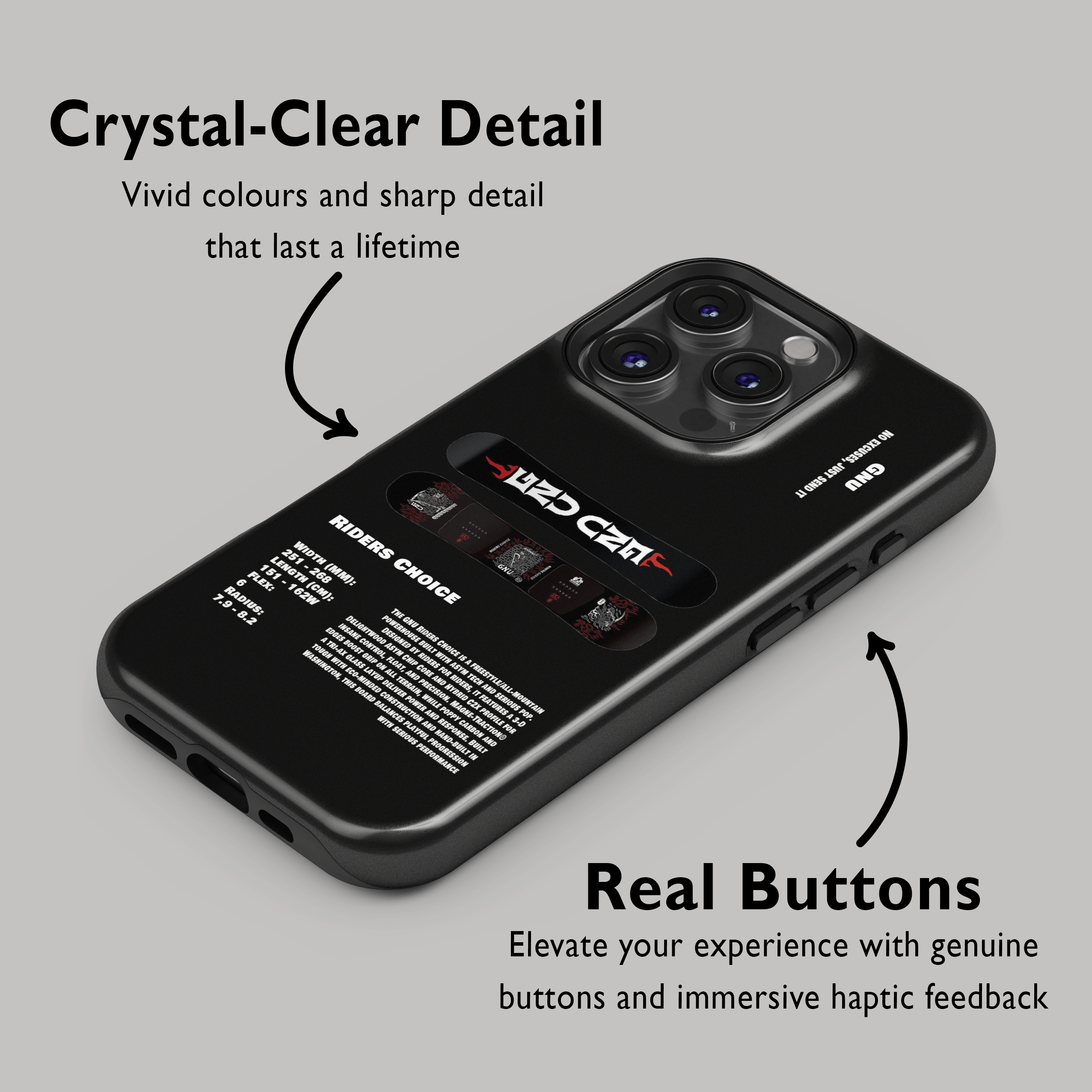 GNU Riders Choice Snowboard Phone Case