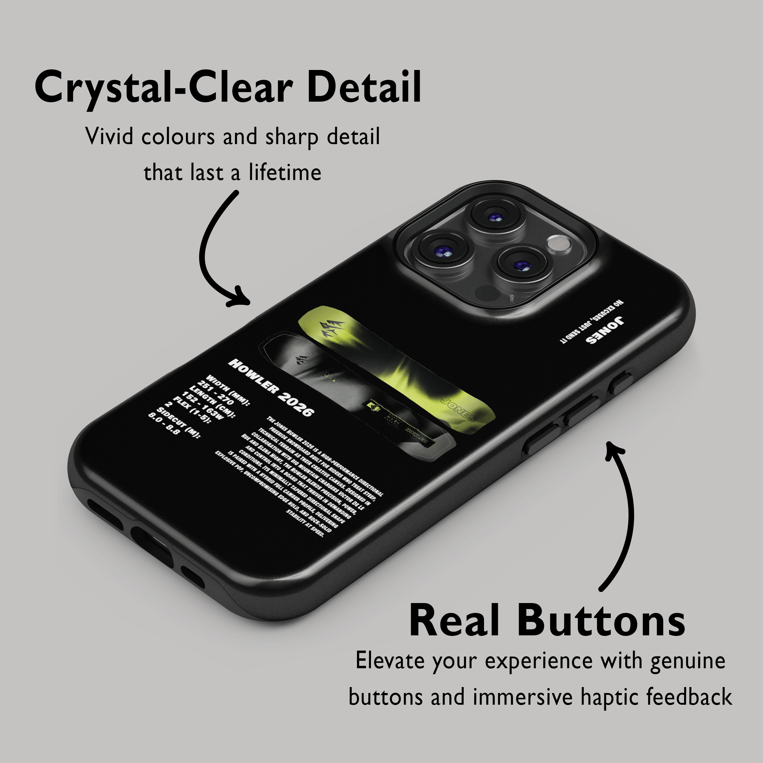 Jones Howler 2026 Snowboard Phone Case