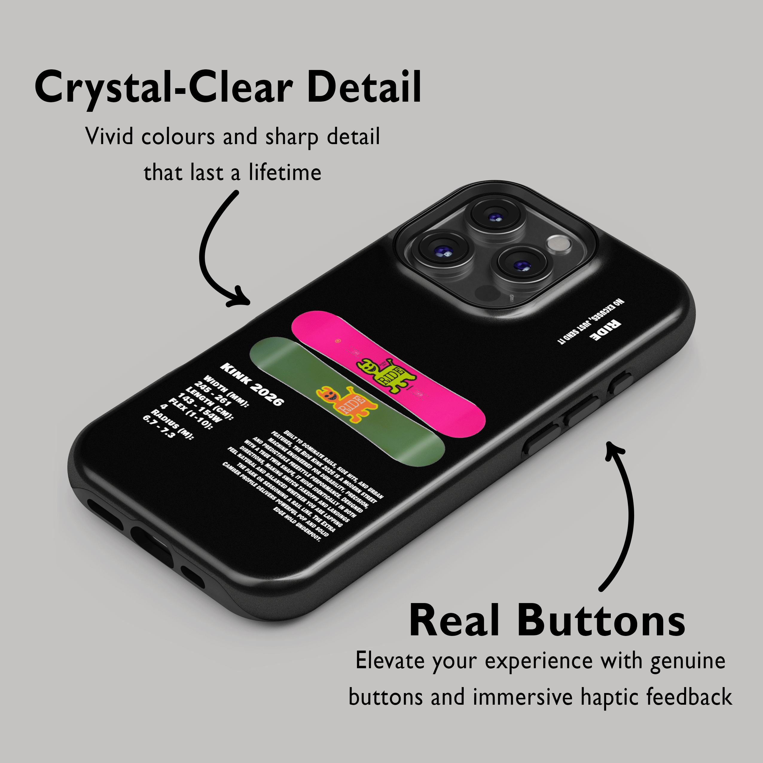 Ride Kink 2026 Snowboard Phone Case
