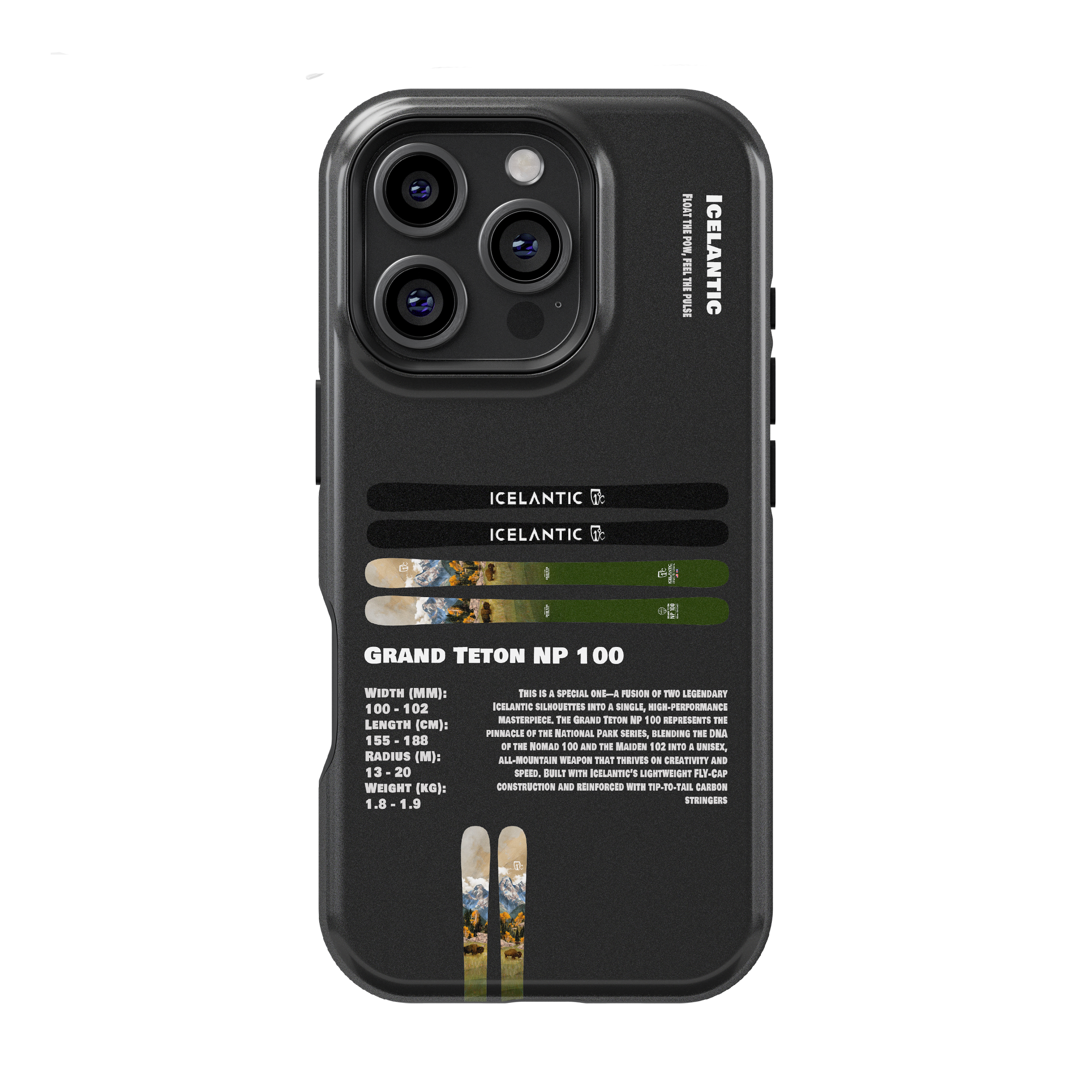 Icelantic Grand Teton NP 100 Ski Phone Case