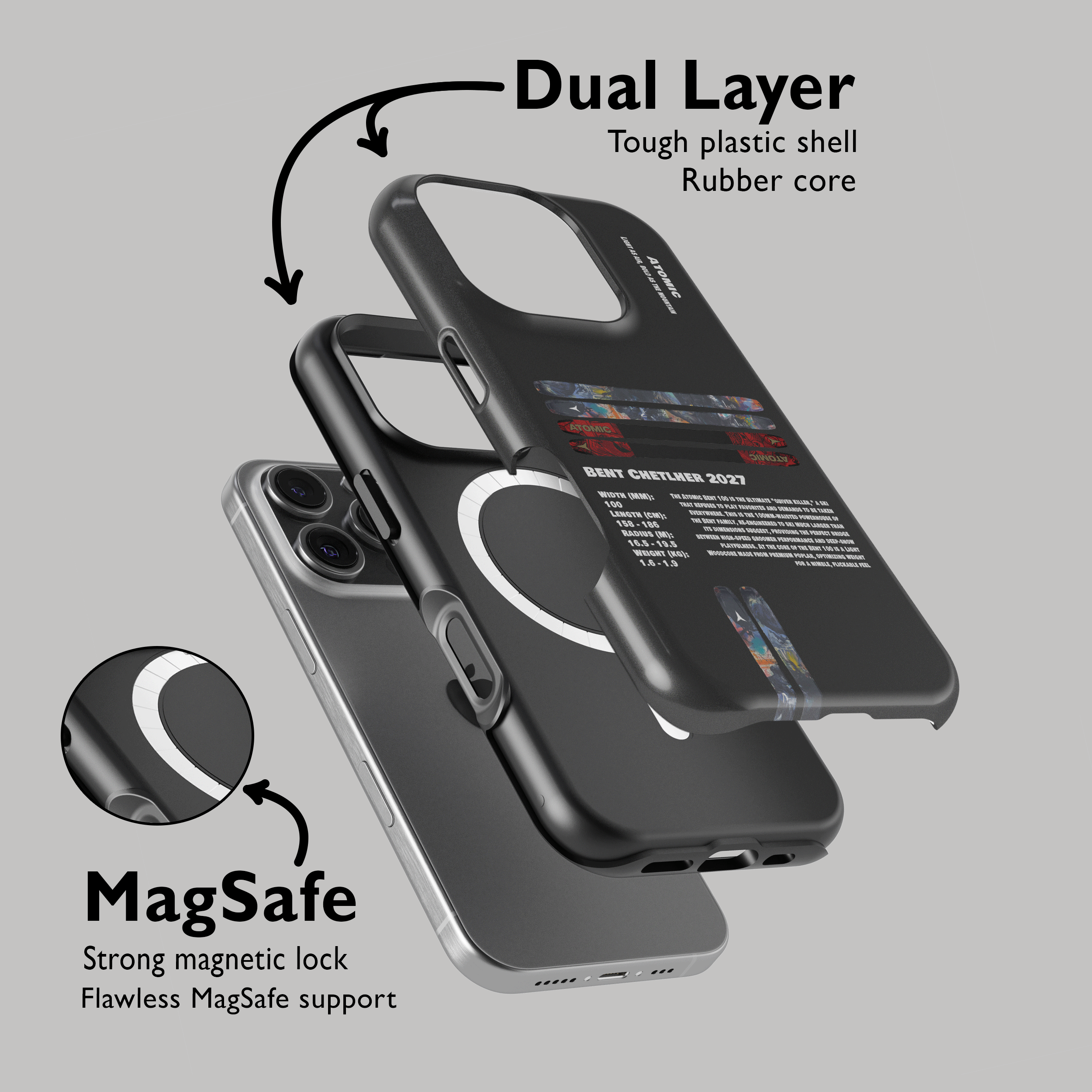Atomic Bent Chetler 100 2027 Ski Phone Case