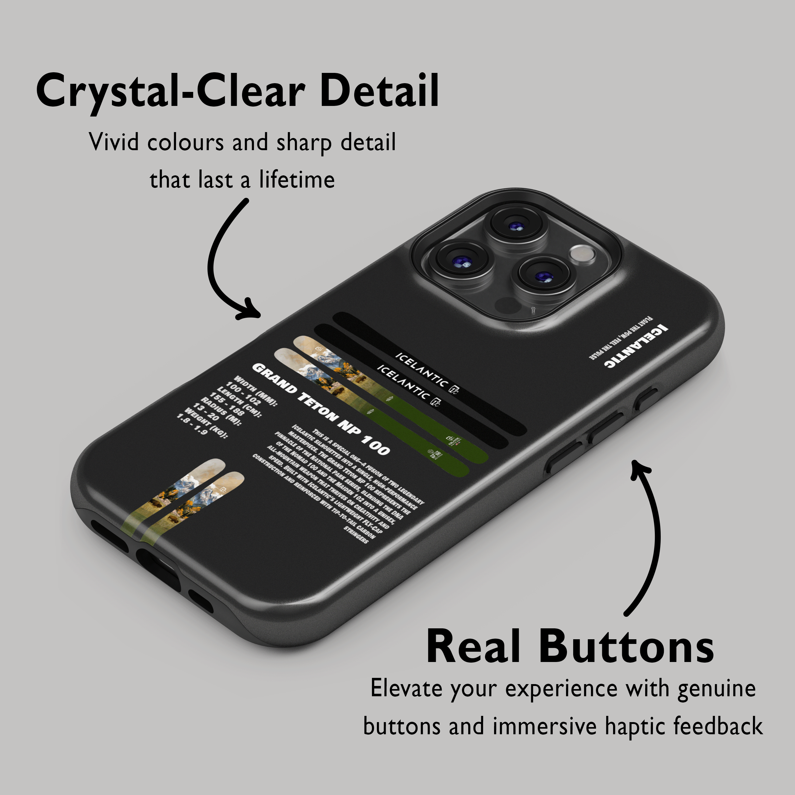 Icelantic Grand Teton NP 100 Ski Phone Case