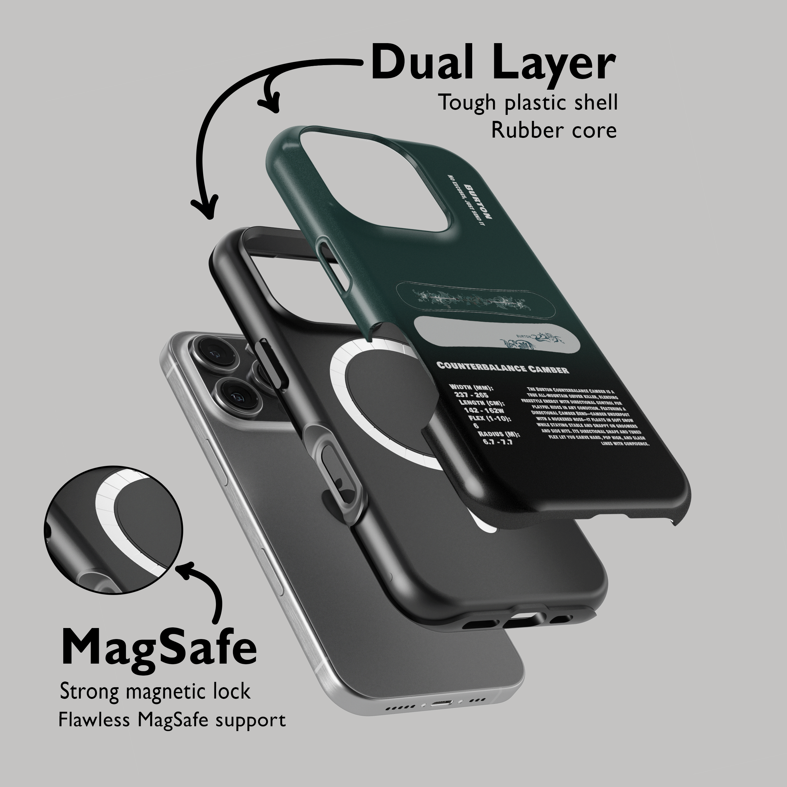 Burton Counterbalance Camber Deco Snowboard Phone Case