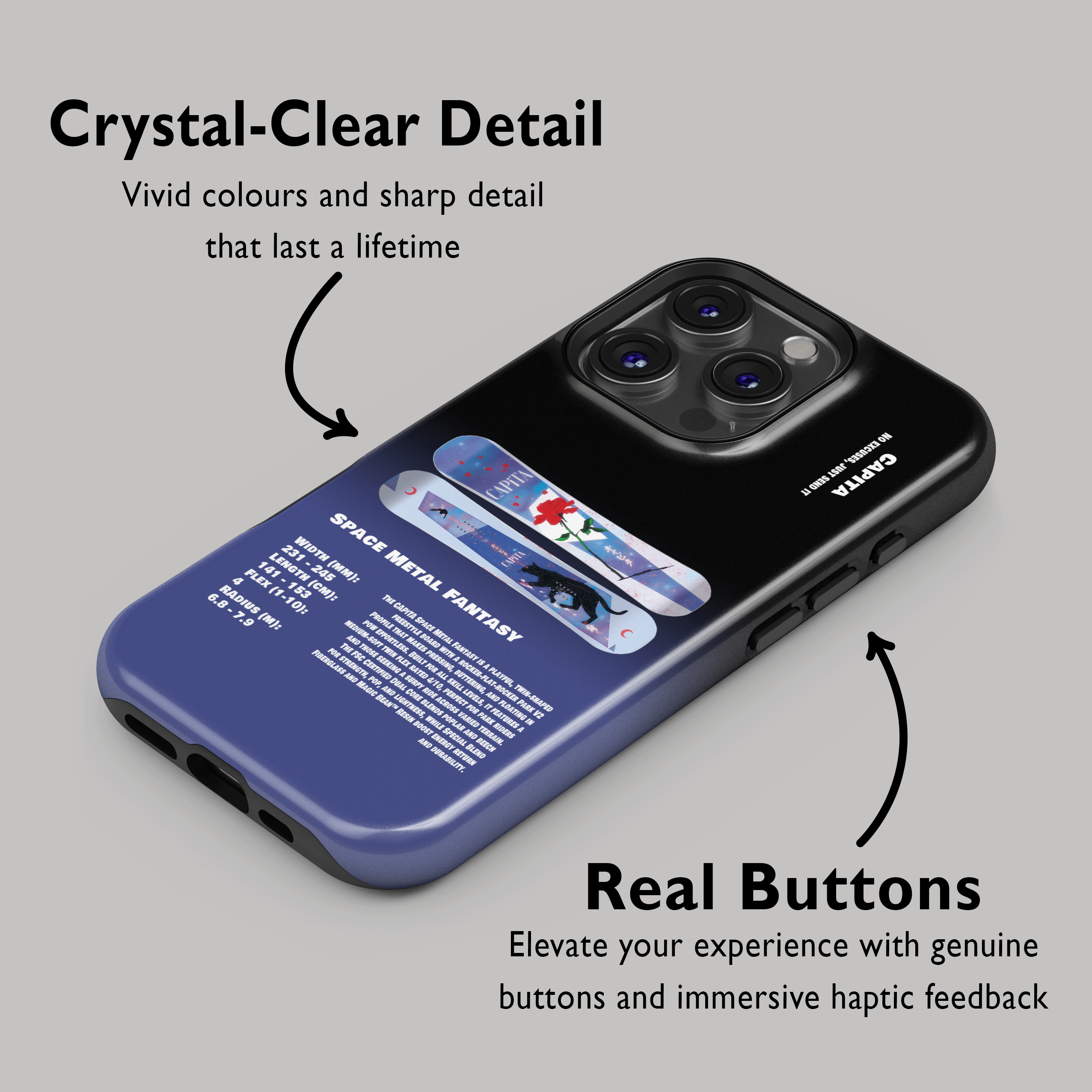 Capita Space Metal Fantasy Snowboard Phone Case
