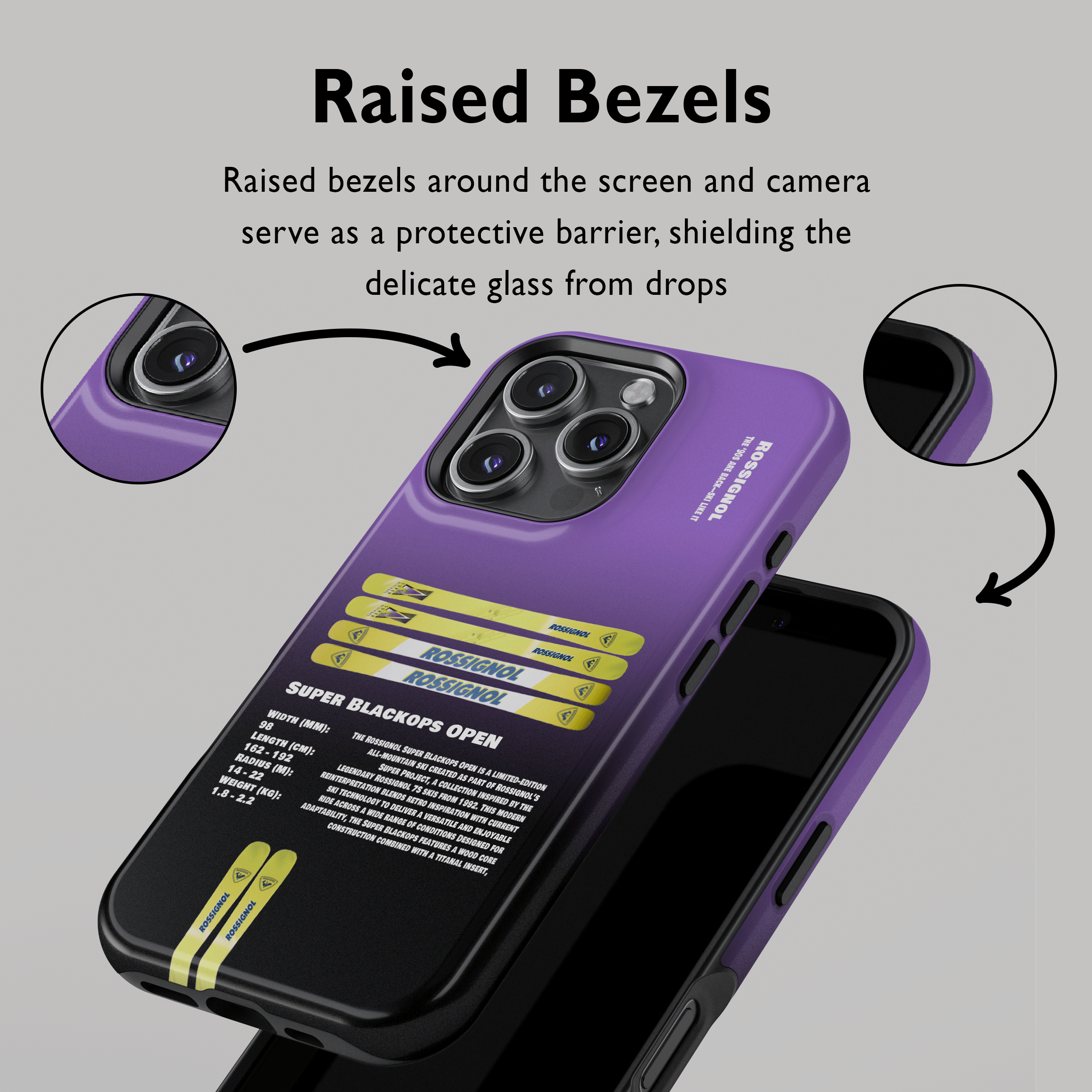 Rossignol Super Blackops Open Ski Phone Case