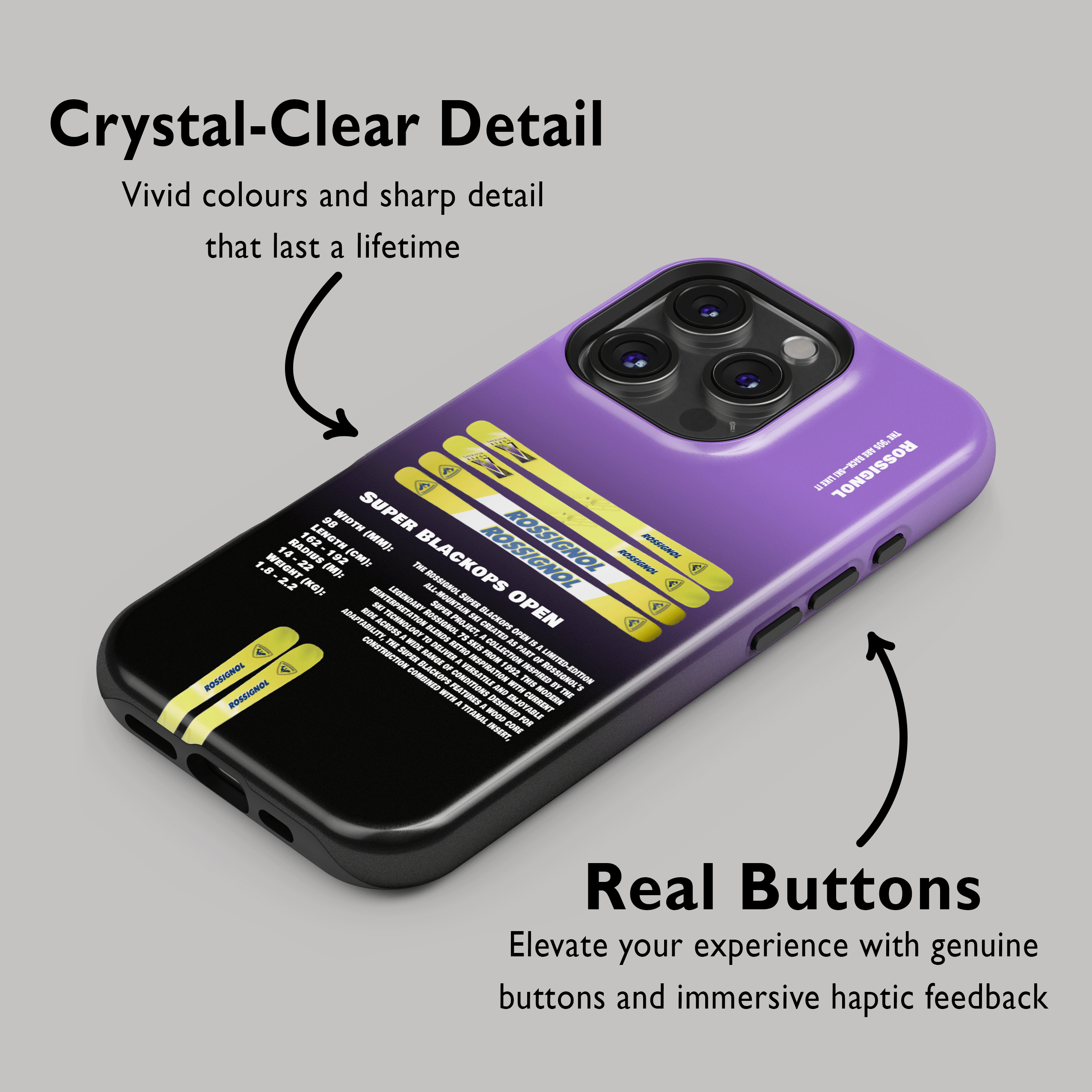 Rossignol Super Blackops Open Ski Phone Case