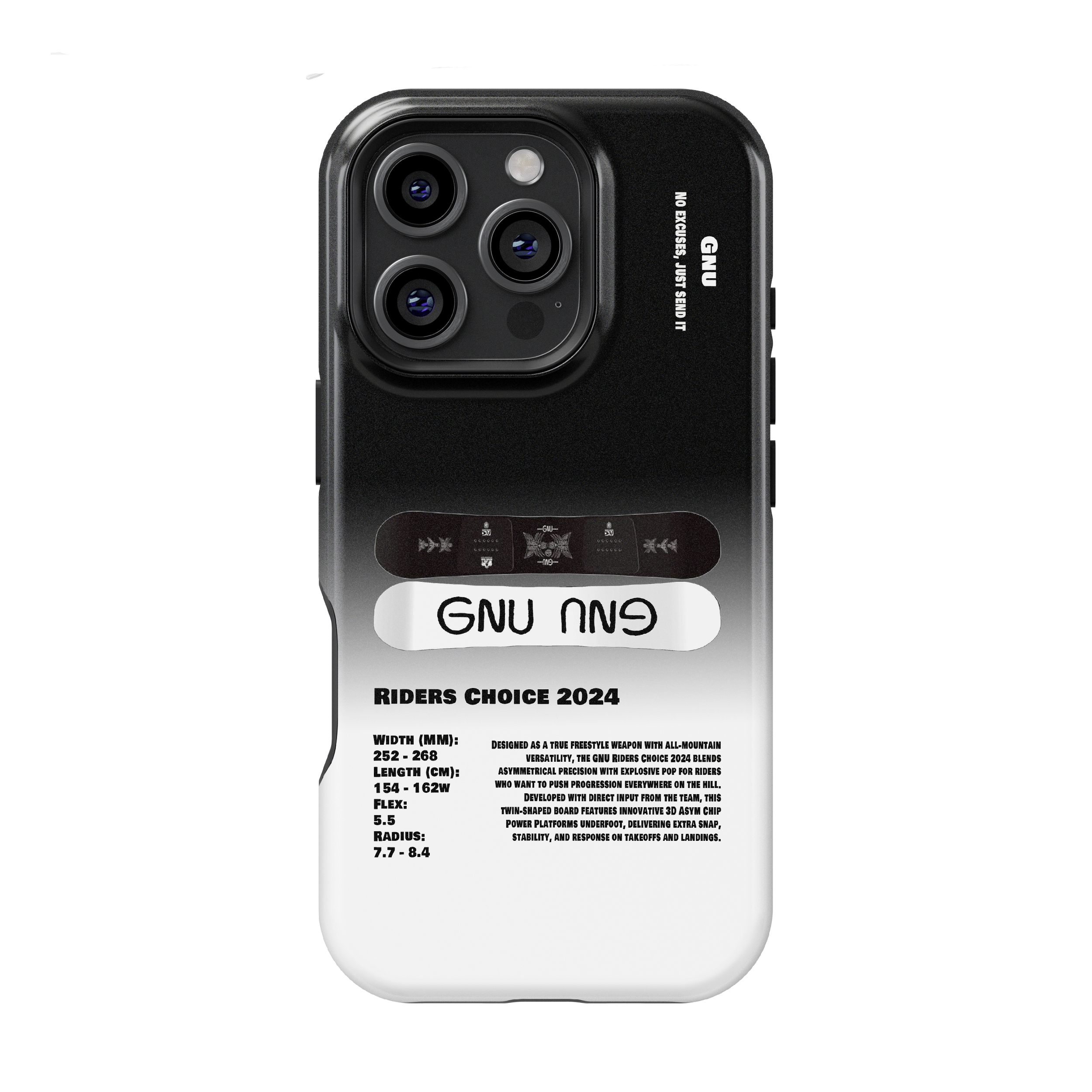 GNU Riders Choice 2024 Snowboard Phone Case