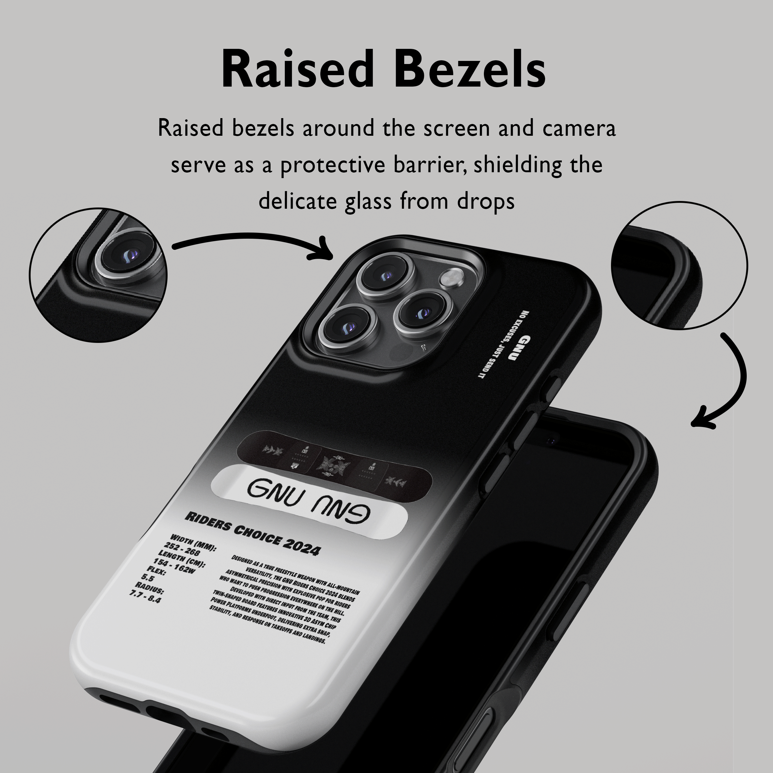 GNU Riders Choice 2024 Snowboard Phone Case
